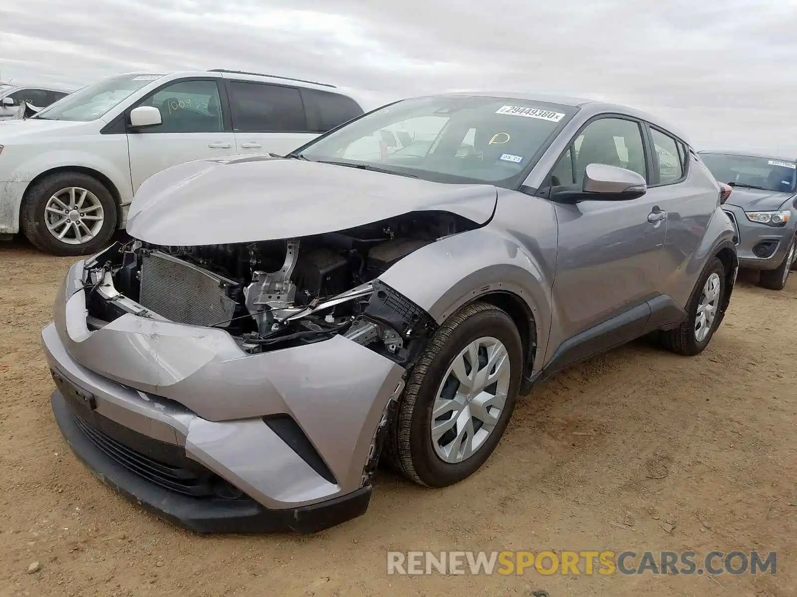 2 Photograph of a damaged car JTNKHMBX7K1037946 TOYOTA C-HR 2019