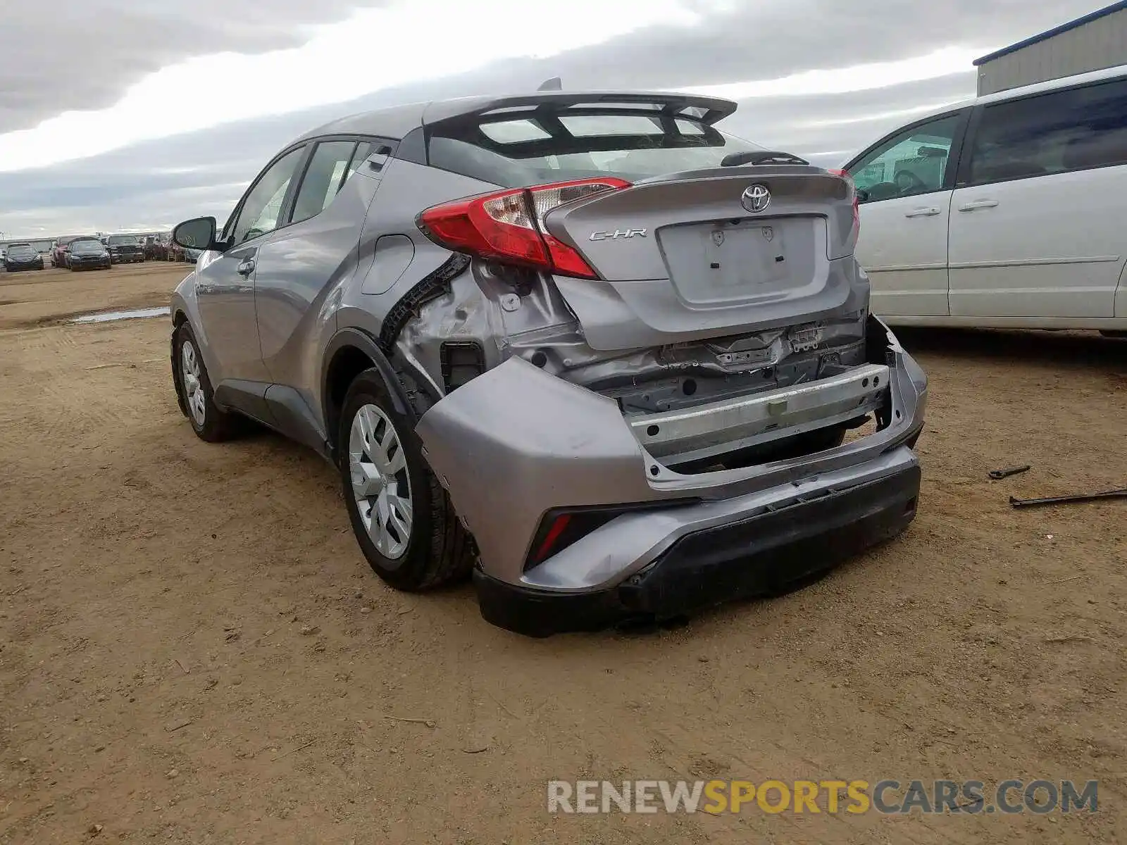 3 Photograph of a damaged car JTNKHMBX7K1037946 TOYOTA C-HR 2019