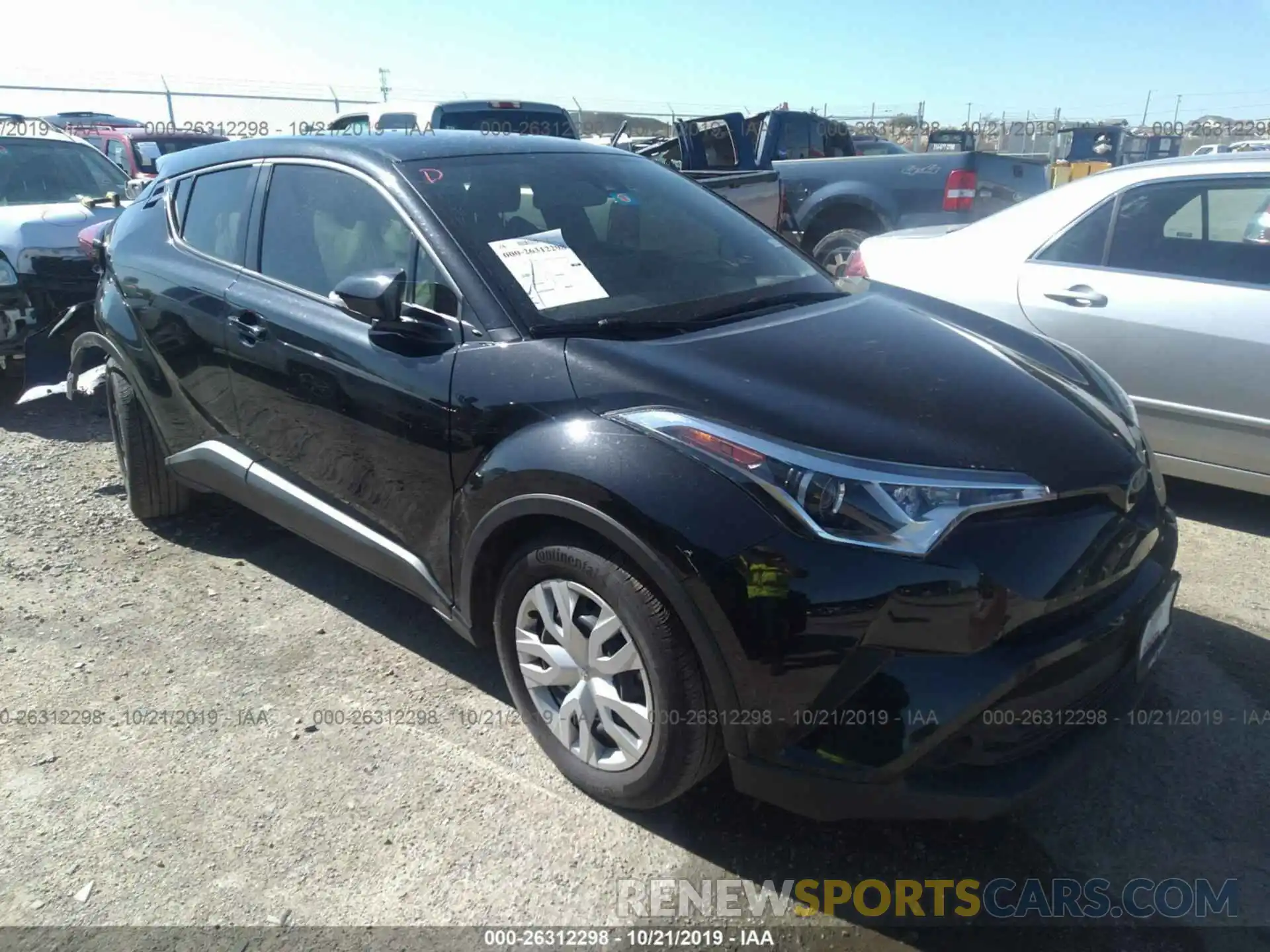 1 Photograph of a damaged car JTNKHMBX7K1038112 TOYOTA C-HR 2019