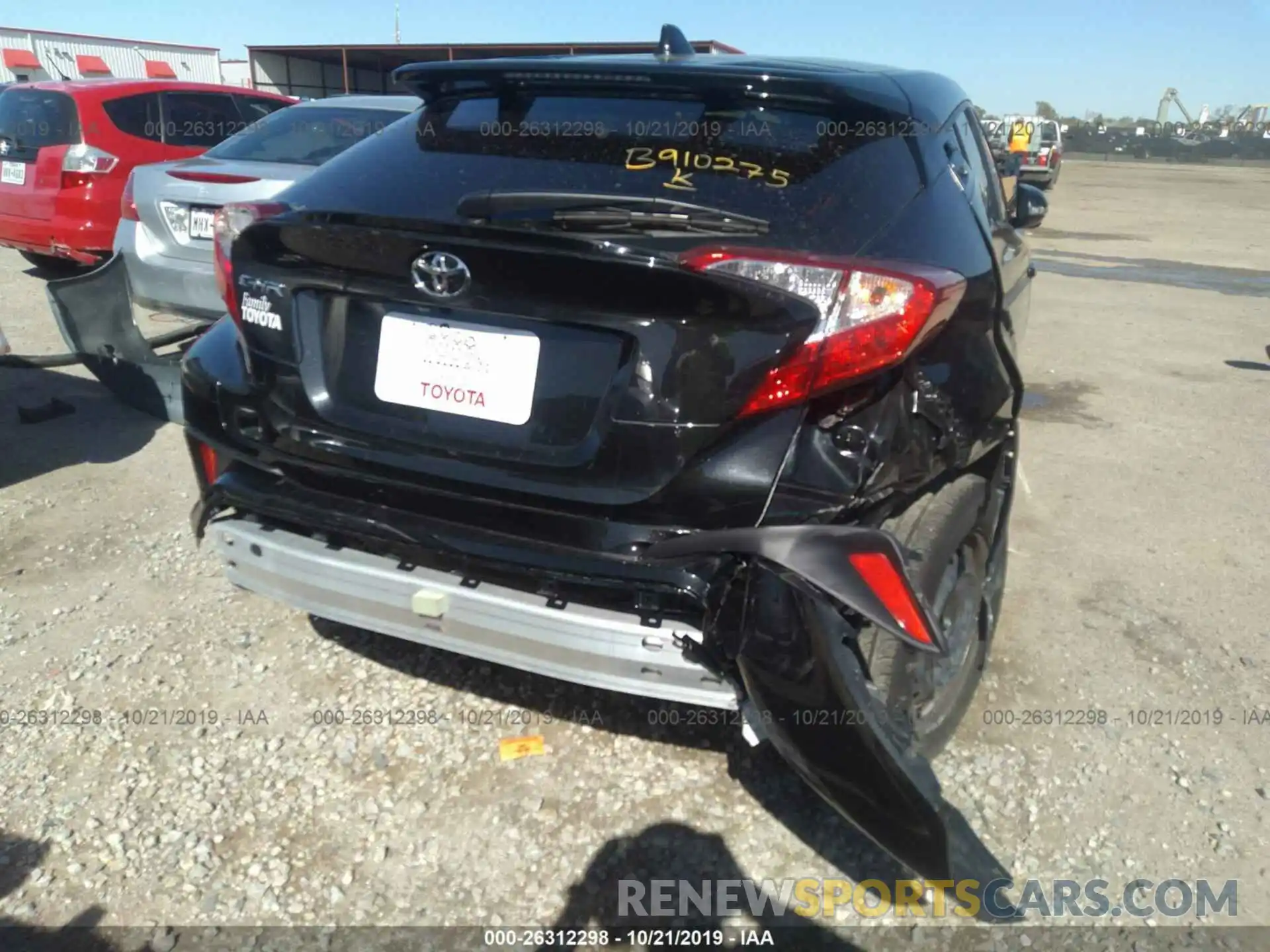 6 Photograph of a damaged car JTNKHMBX7K1038112 TOYOTA C-HR 2019