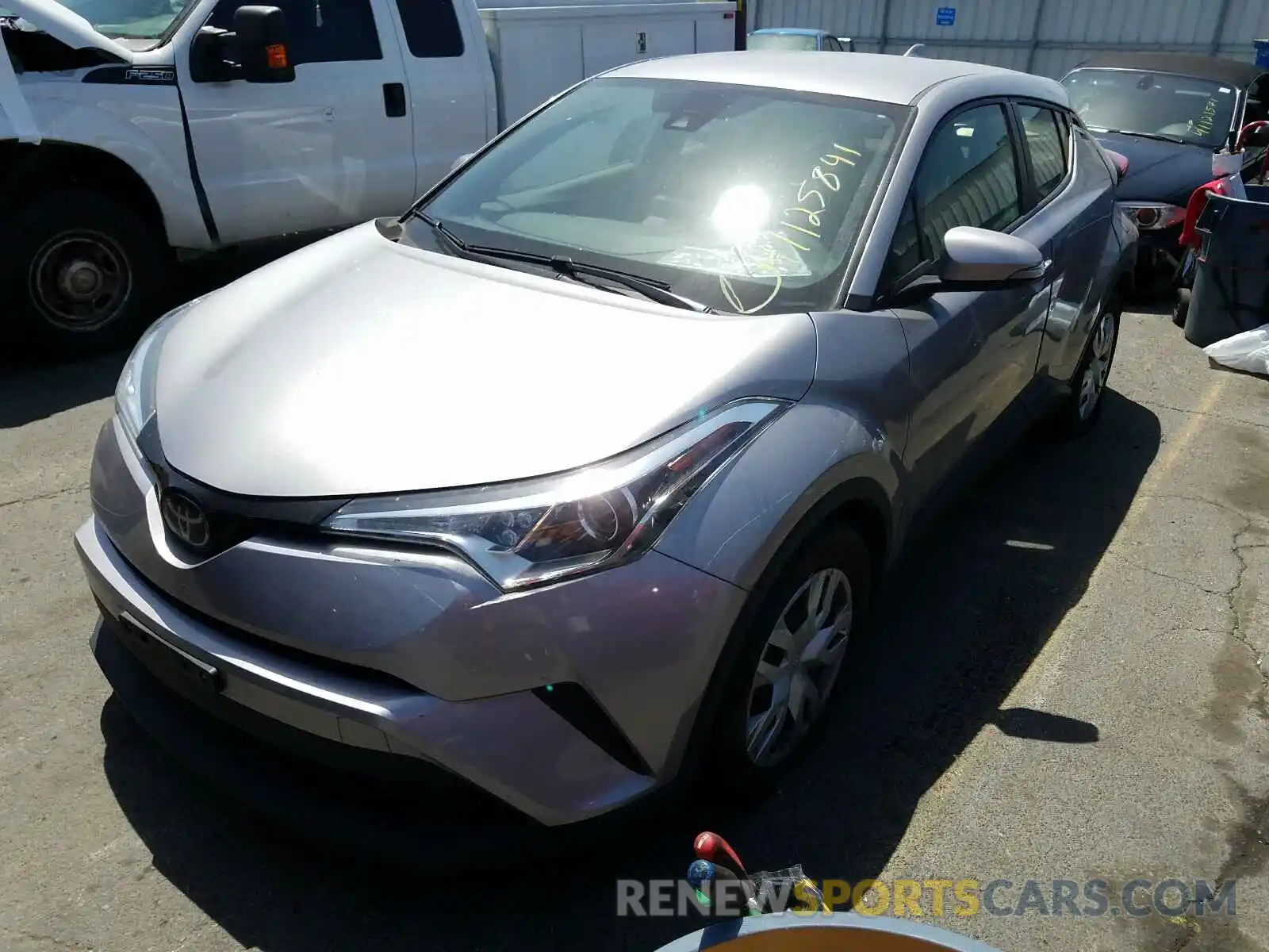 2 Photograph of a damaged car JTNKHMBX7K1039048 TOYOTA C-HR 2019