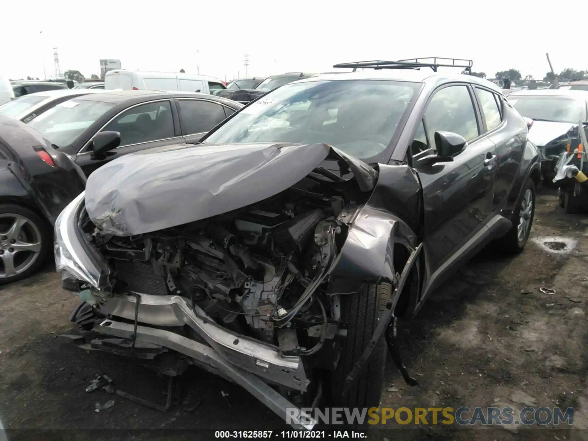 2 Photograph of a damaged car JTNKHMBX7K1040815 TOYOTA C-HR 2019