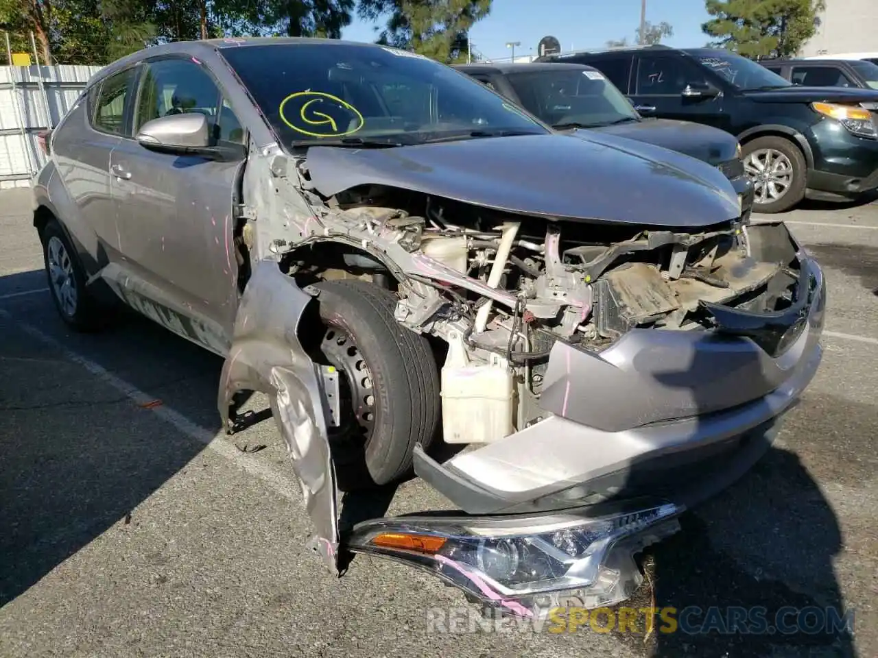 1 Photograph of a damaged car JTNKHMBX7K1042645 TOYOTA C-HR 2019