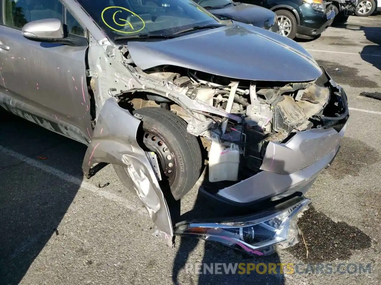 9 Photograph of a damaged car JTNKHMBX7K1042645 TOYOTA C-HR 2019