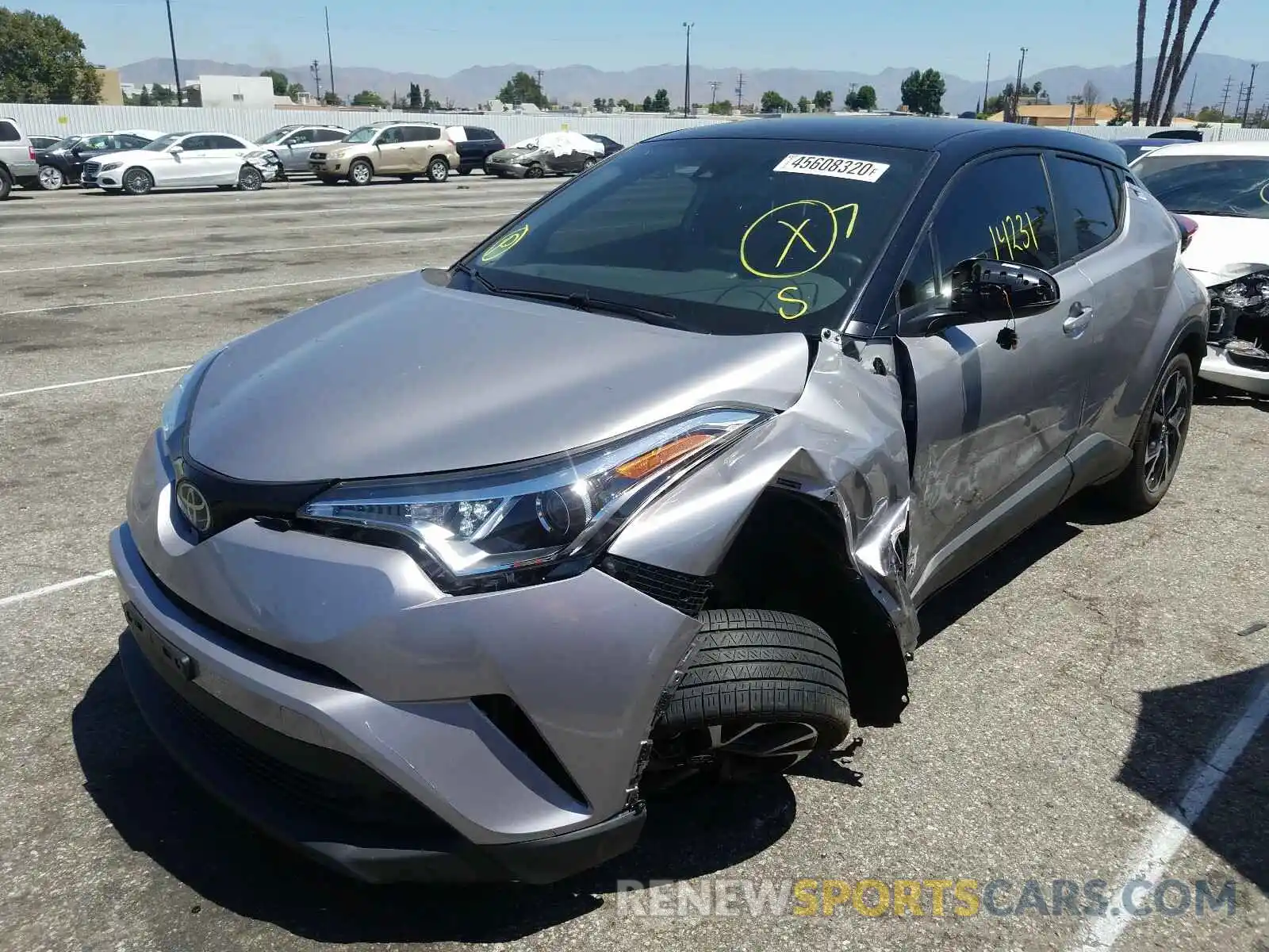 2 Photograph of a damaged car JTNKHMBX7K1043245 TOYOTA C-HR 2019