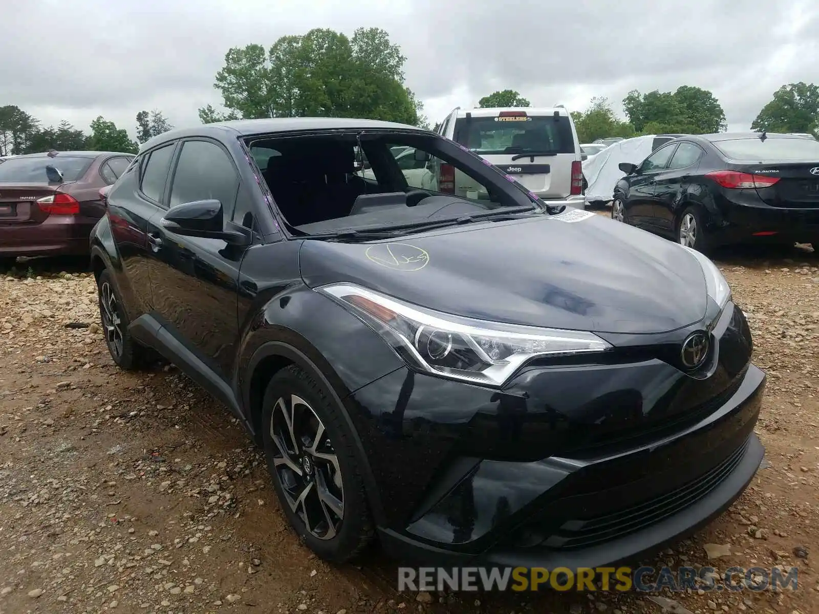 1 Photograph of a damaged car JTNKHMBX7K1043679 TOYOTA C-HR 2019