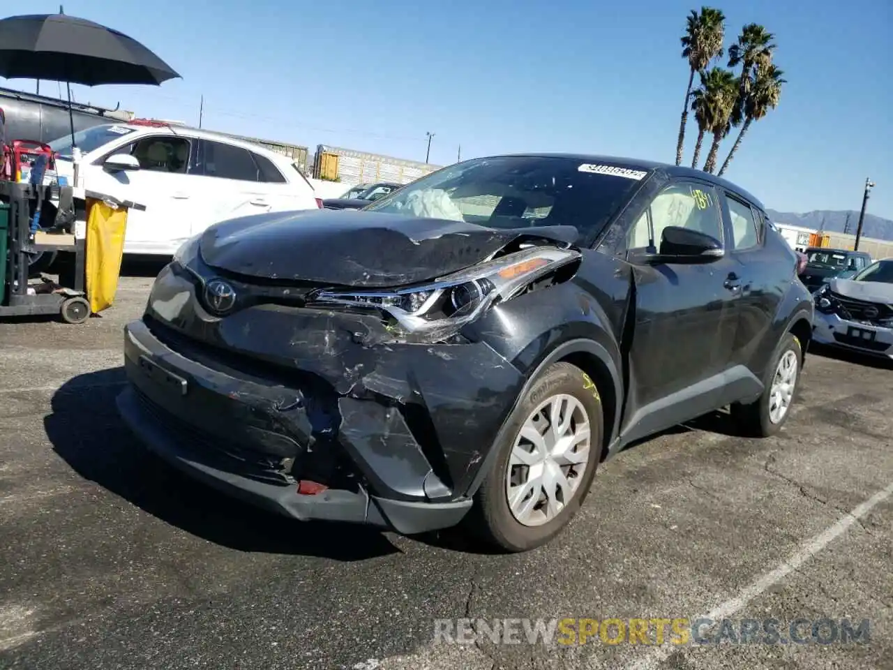 2 Photograph of a damaged car JTNKHMBX7K1044086 TOYOTA C-HR 2019