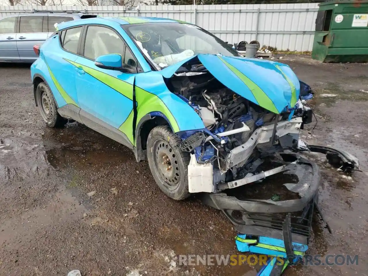 1 Photograph of a damaged car JTNKHMBX7K1045853 TOYOTA C-HR 2019