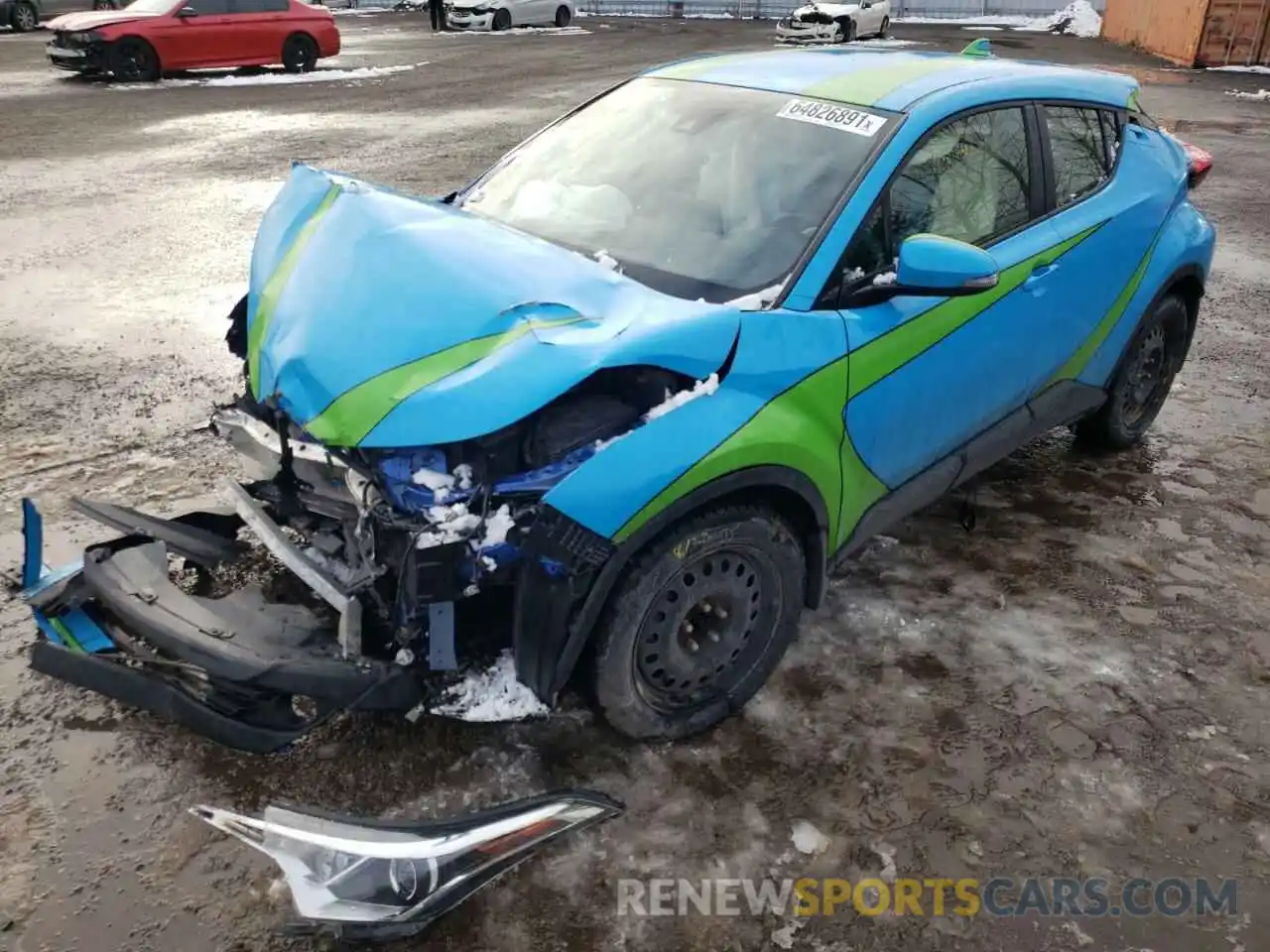 2 Фотография поврежденного автомобиля JTNKHMBX7K1045853 TOYOTA C-HR 2019