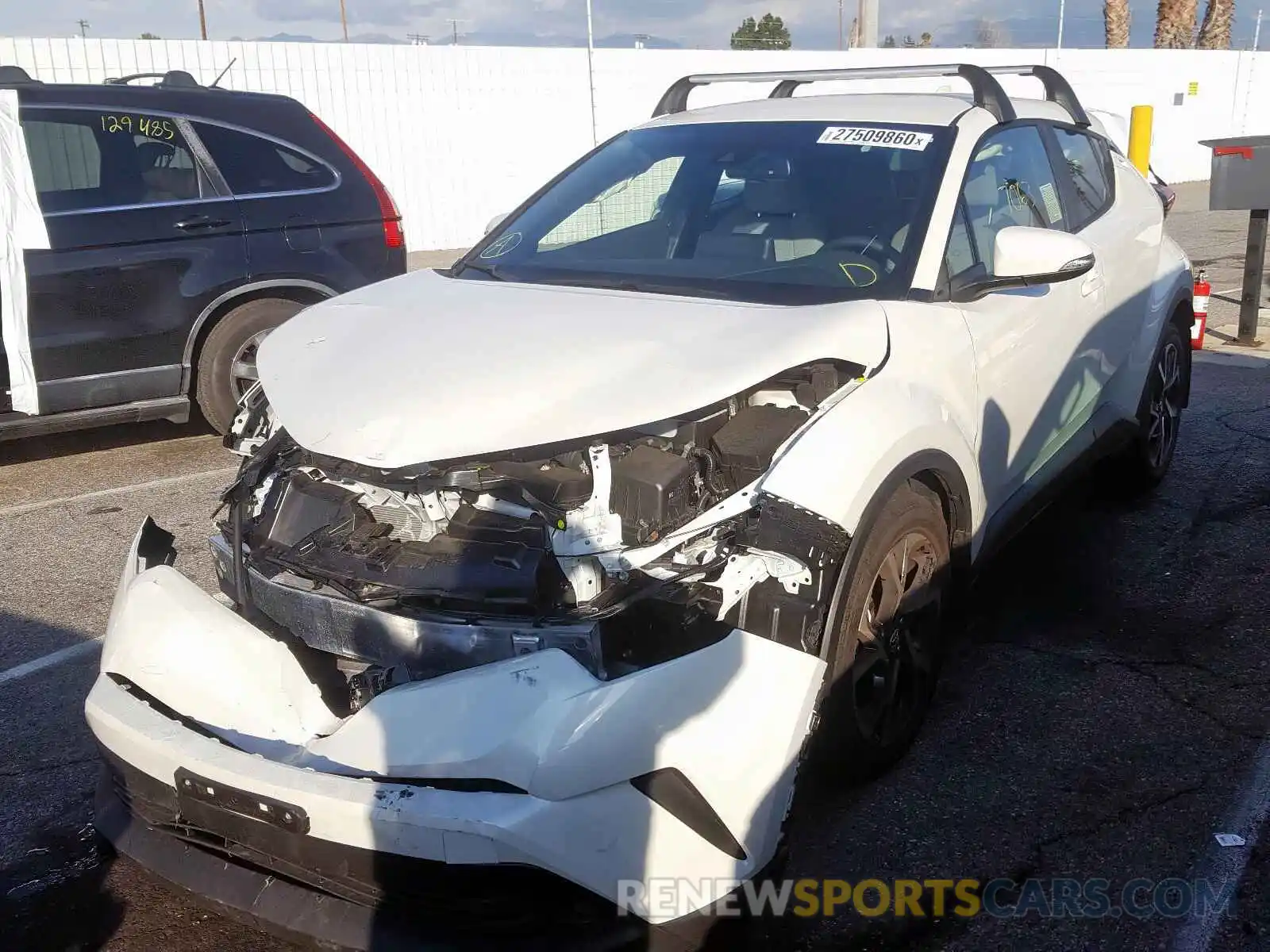 2 Photograph of a damaged car JTNKHMBX7K1046503 TOYOTA C-HR 2019