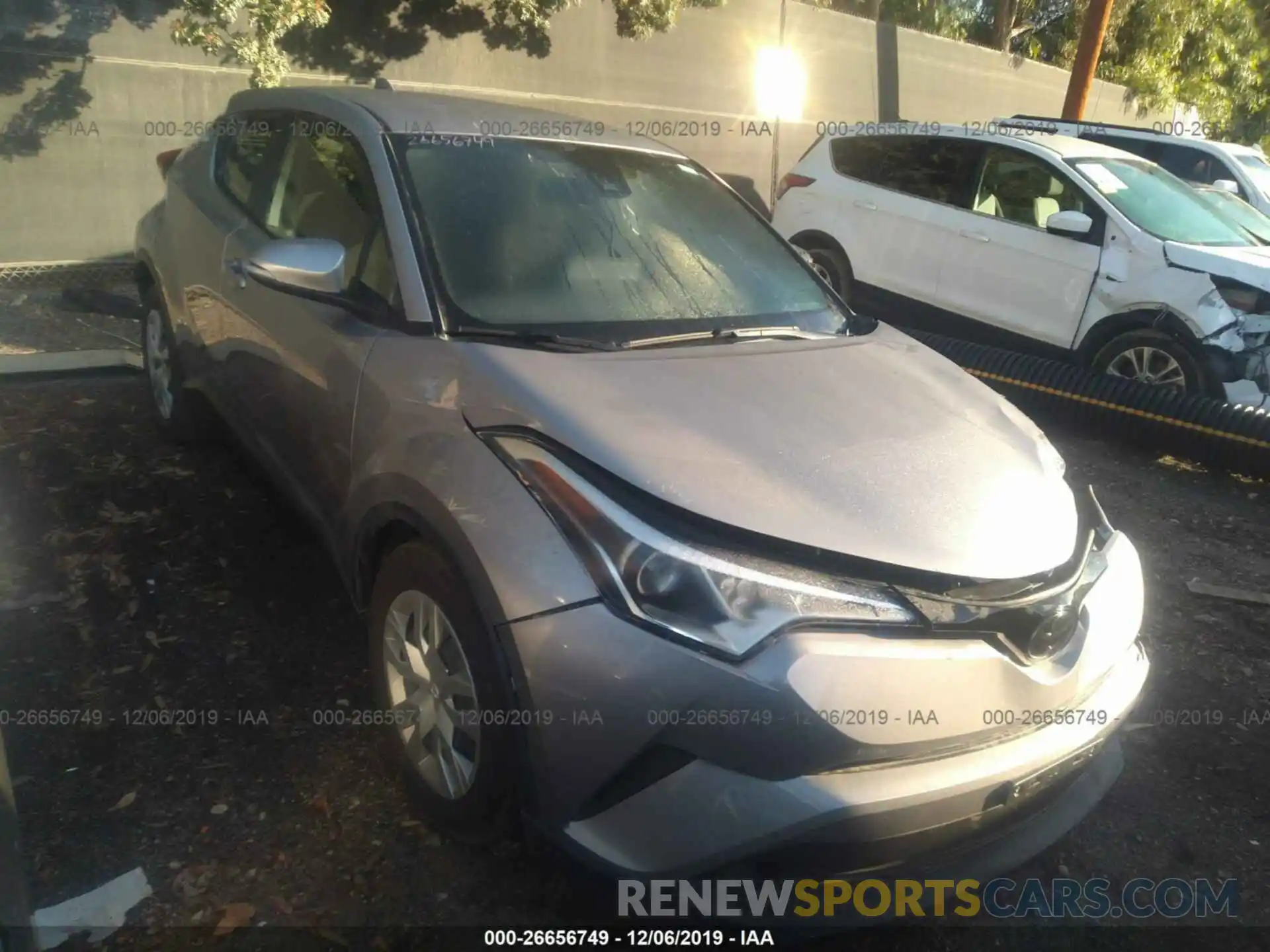 1 Photograph of a damaged car JTNKHMBX7K1048011 TOYOTA C-HR 2019