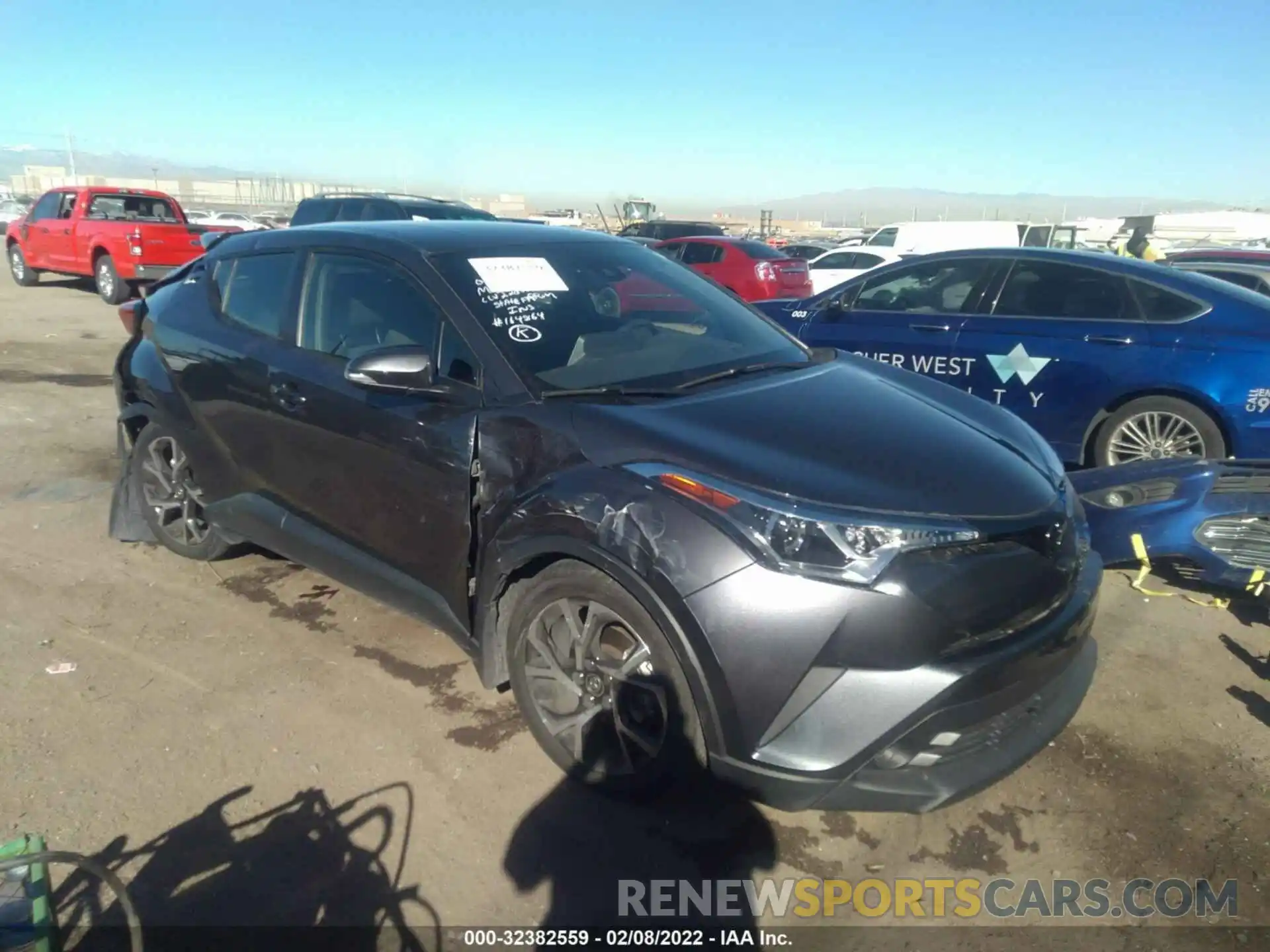 1 Photograph of a damaged car JTNKHMBX7K1050535 TOYOTA C-HR 2019