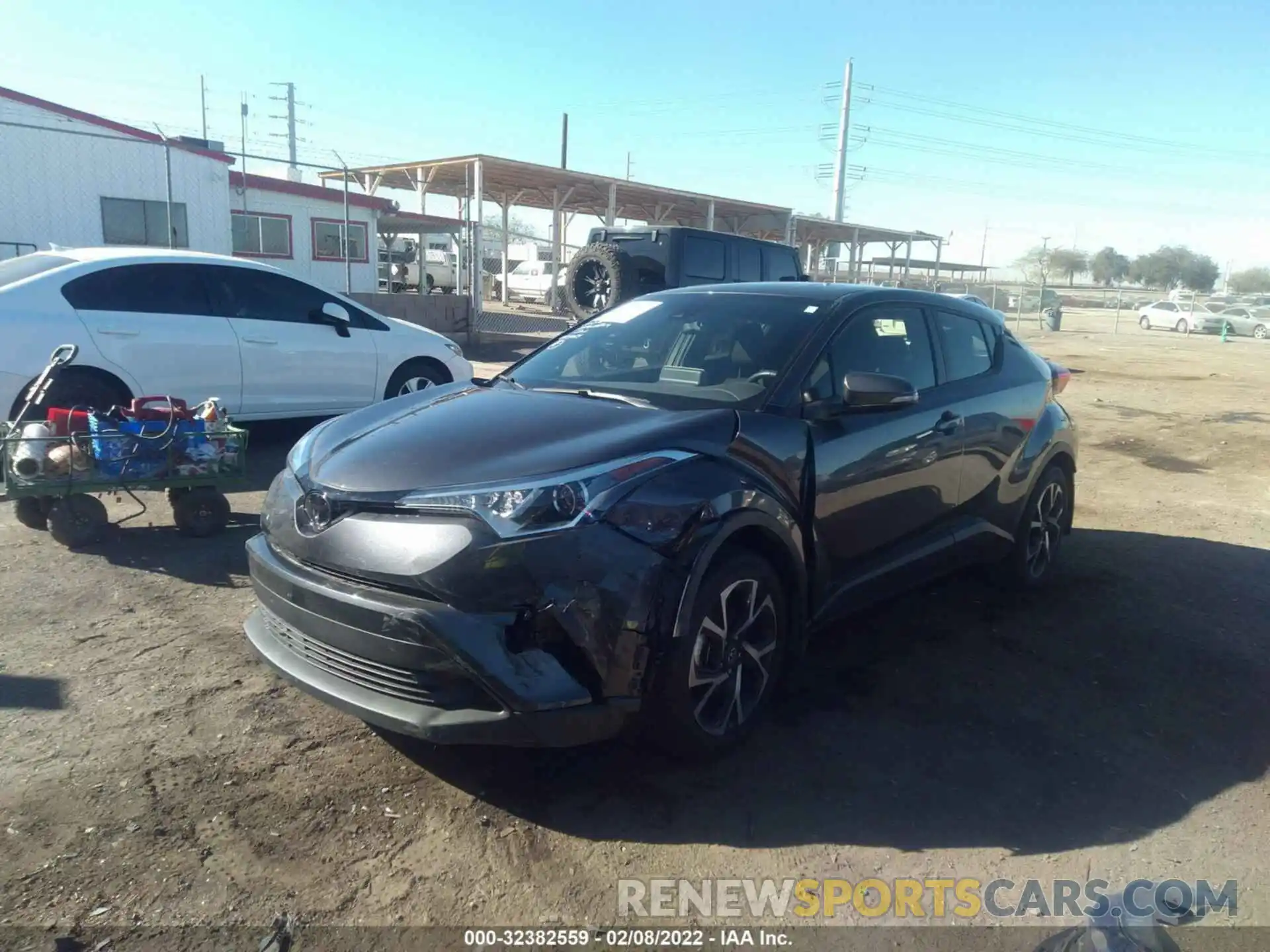 2 Photograph of a damaged car JTNKHMBX7K1050535 TOYOTA C-HR 2019