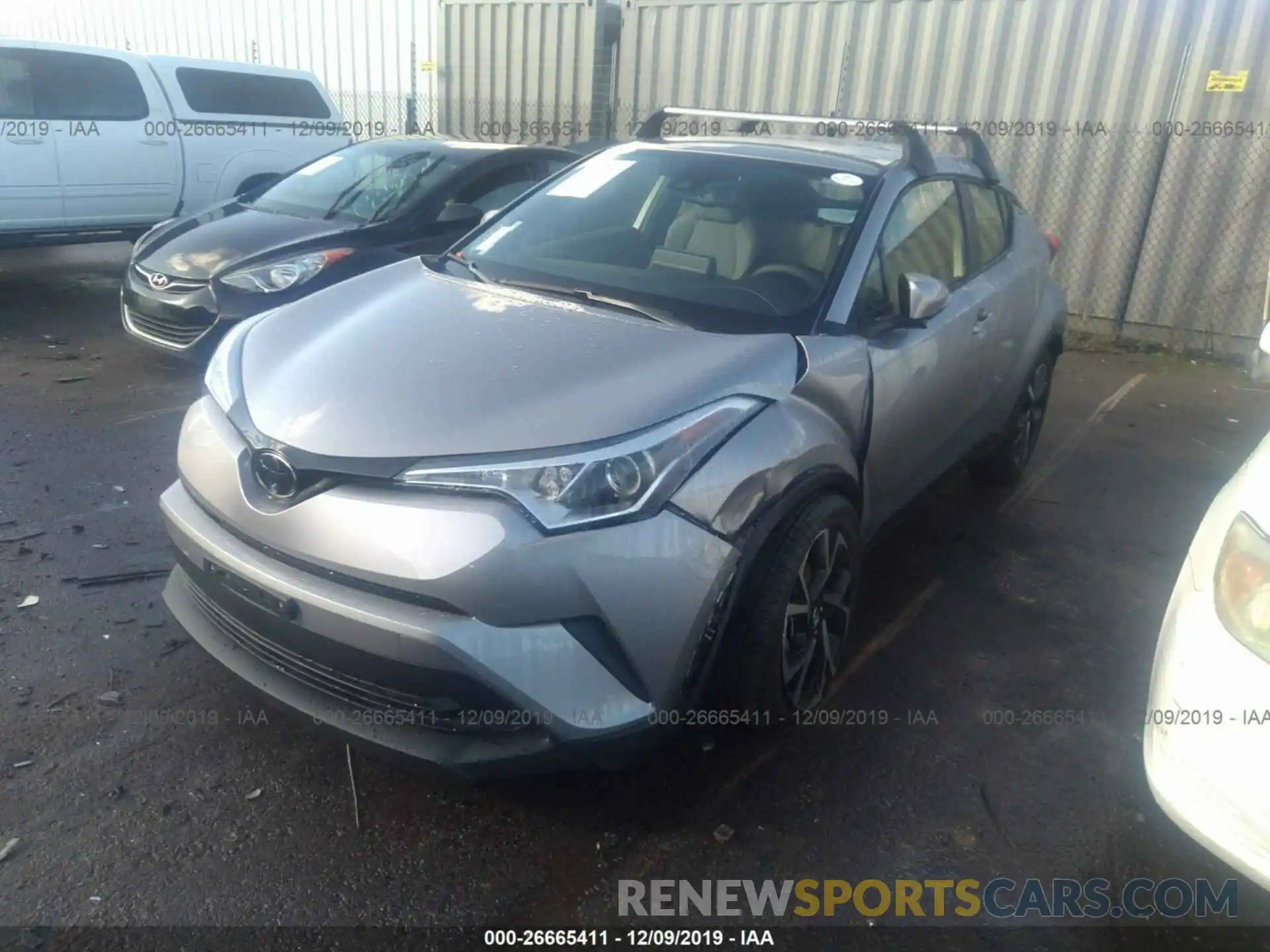 2 Photograph of a damaged car JTNKHMBX7K1050874 TOYOTA C-HR 2019