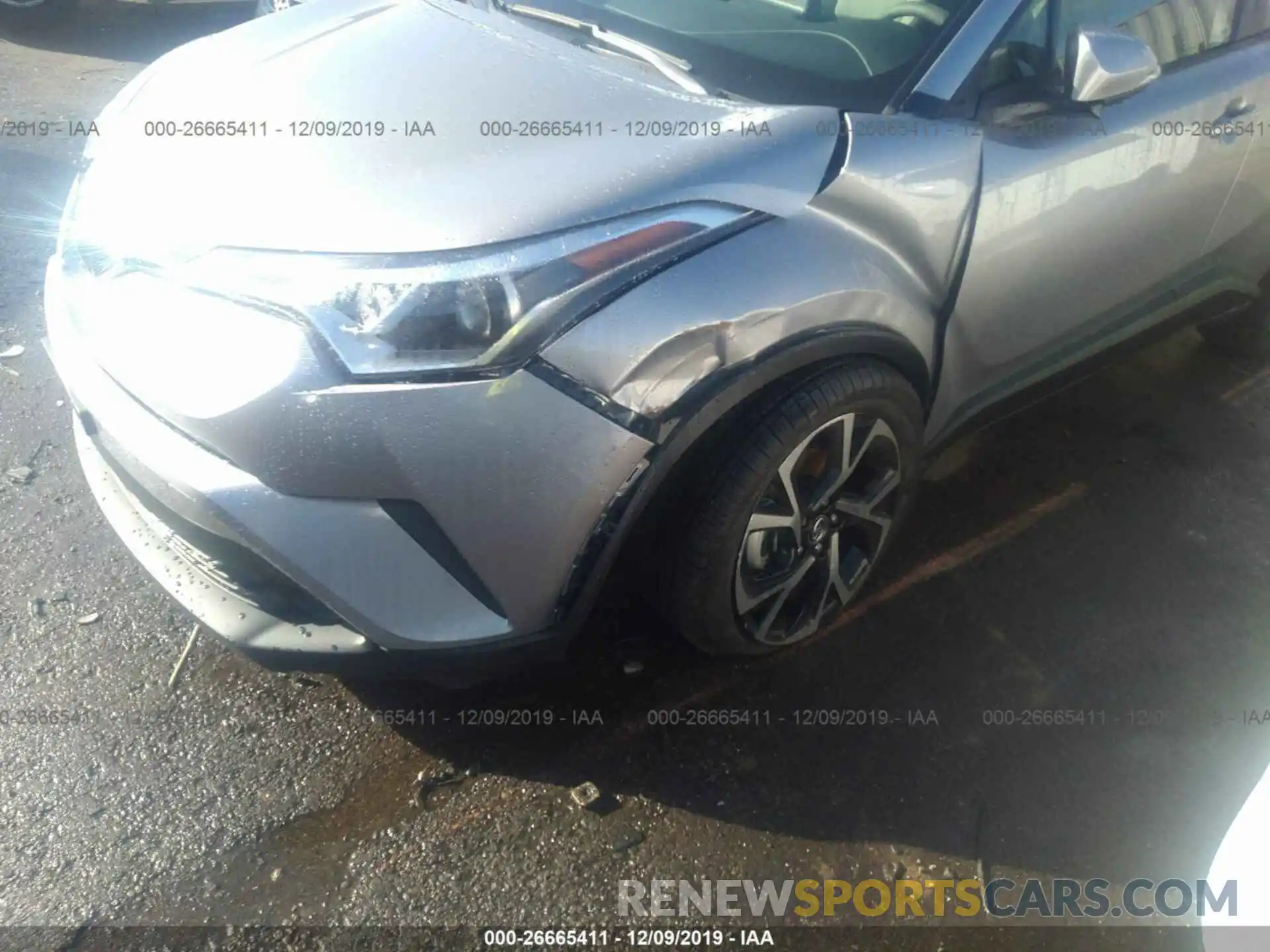 6 Photograph of a damaged car JTNKHMBX7K1050874 TOYOTA C-HR 2019