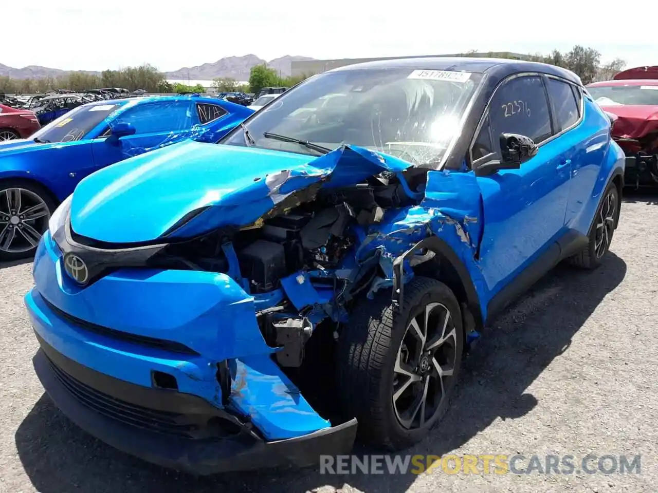 2 Photograph of a damaged car JTNKHMBX7K1051880 TOYOTA C-HR 2019