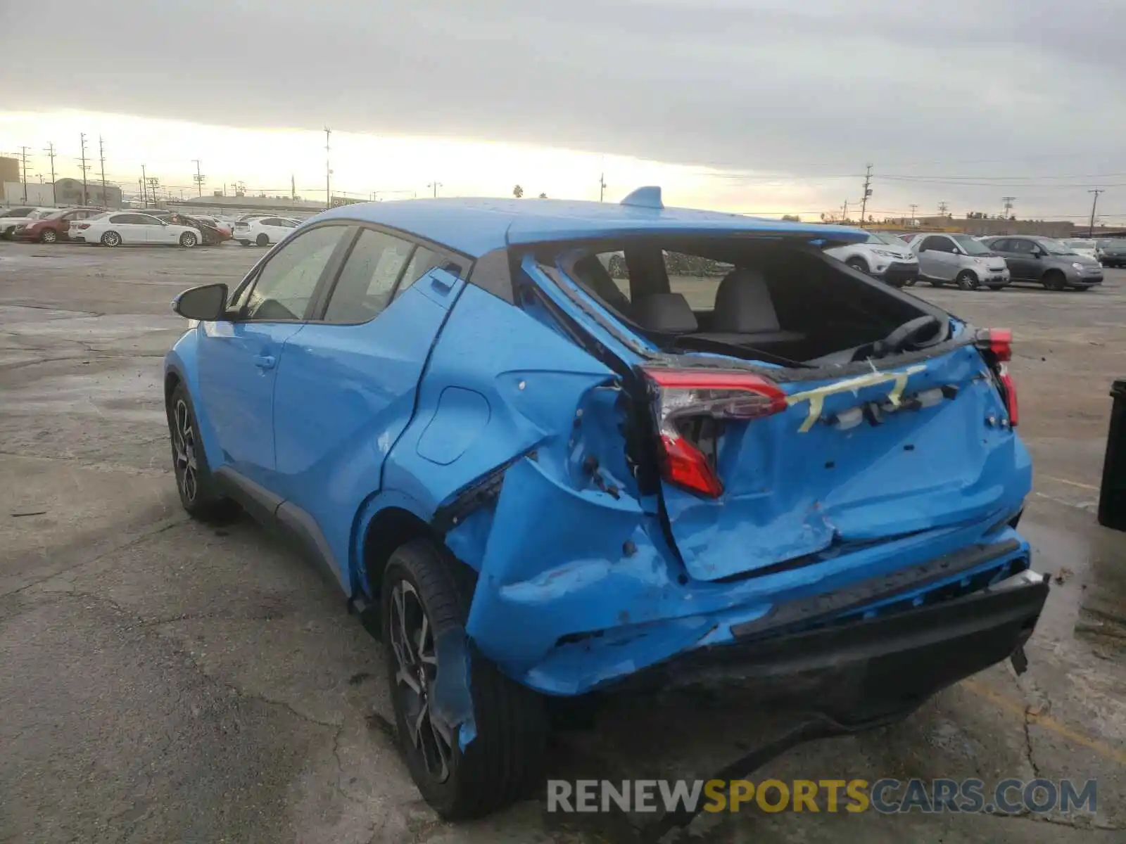 3 Photograph of a damaged car JTNKHMBX7K1052883 TOYOTA C-HR 2019