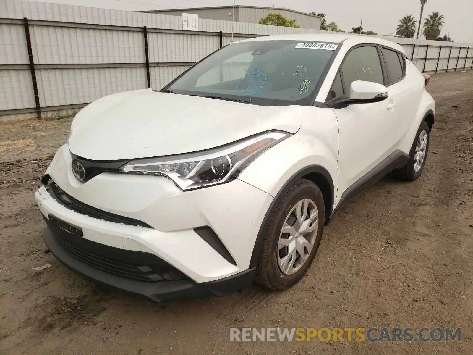 2 Photograph of a damaged car JTNKHMBX7K1054326 TOYOTA C-HR 2019