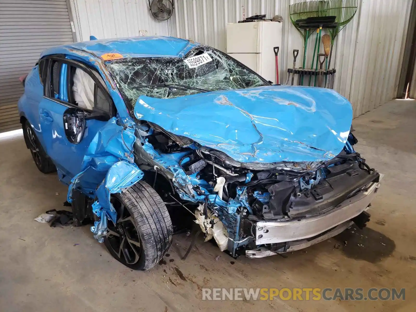 1 Photograph of a damaged car JTNKHMBX7K1054603 TOYOTA C-HR 2019