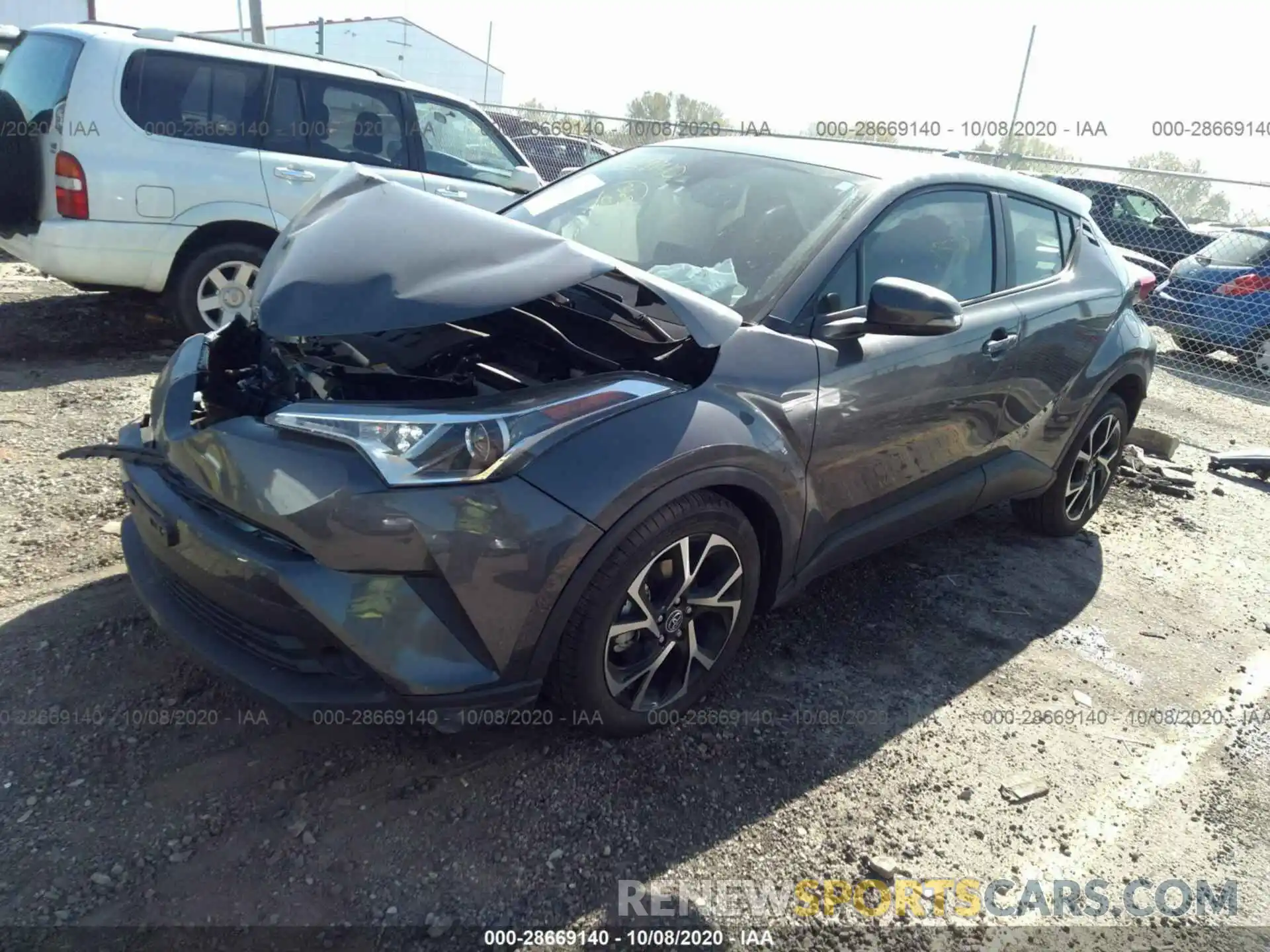 2 Фотография поврежденного автомобиля JTNKHMBX7K1054830 TOYOTA C-HR 2019