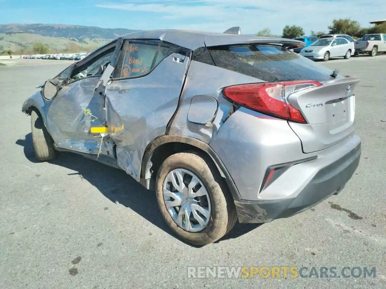 3 Photograph of a damaged car JTNKHMBX7K1055170 TOYOTA C-HR 2019