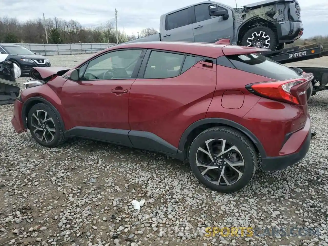 2 Фотография поврежденного автомобиля JTNKHMBX7K1055508 TOYOTA C-HR 2019