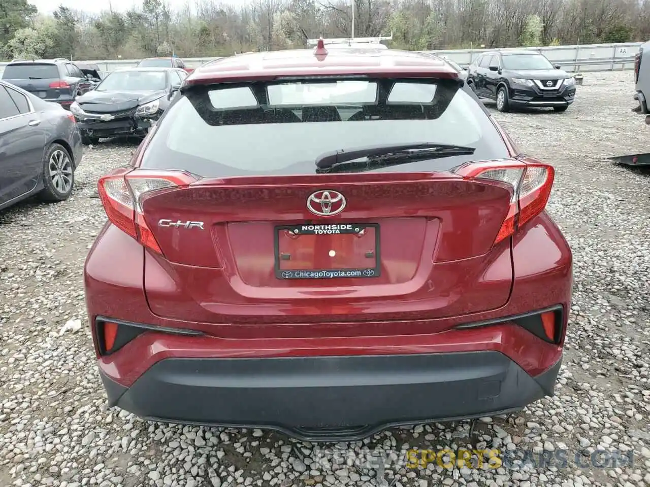 6 Photograph of a damaged car JTNKHMBX7K1055508 TOYOTA C-HR 2019