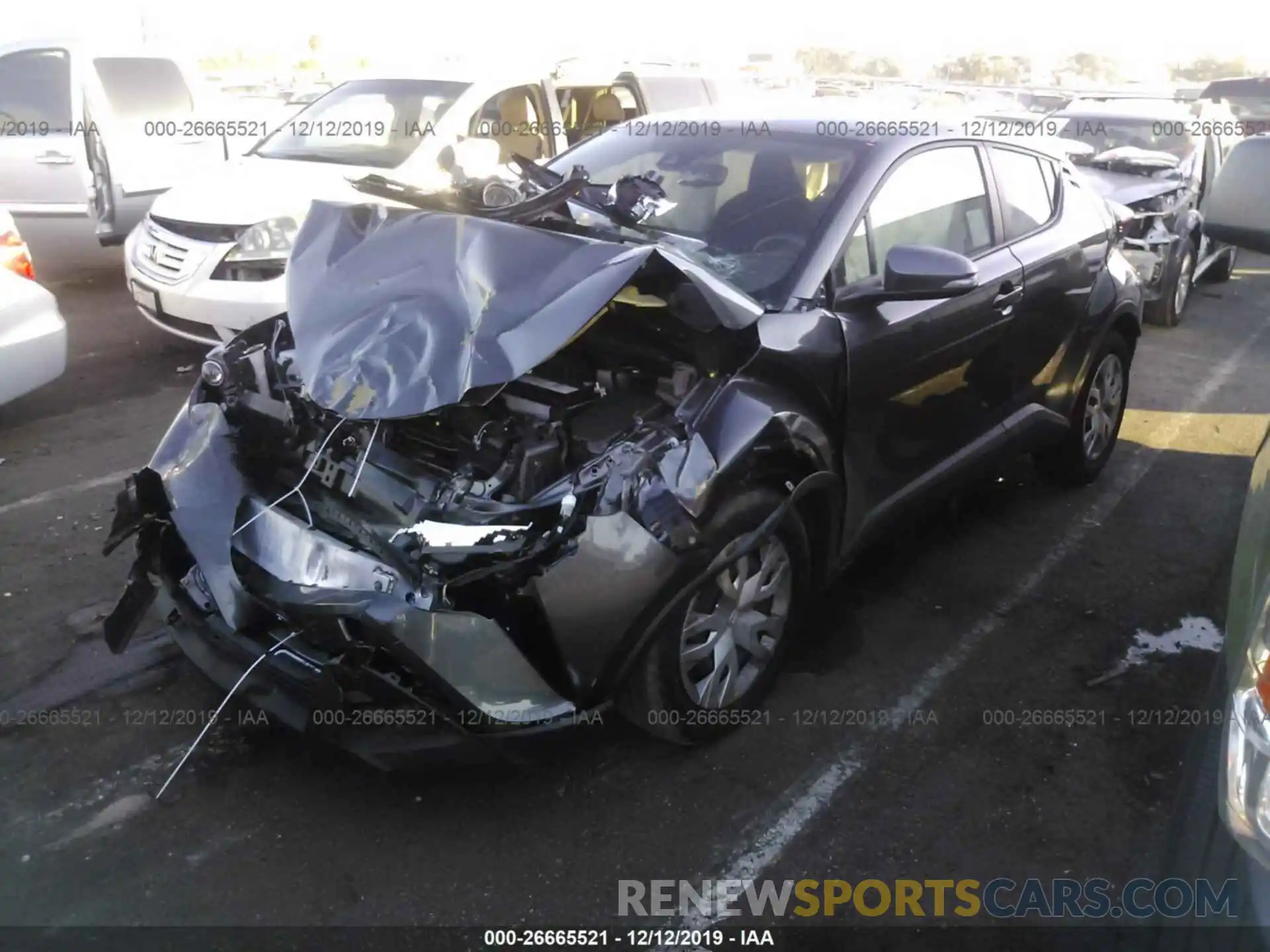 1 Photograph of a damaged car JTNKHMBX7K1055783 TOYOTA C-HR 2019