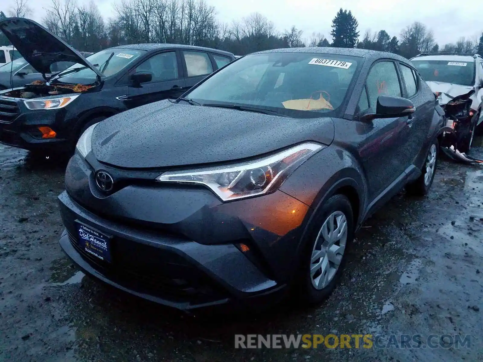 2 Photograph of a damaged car JTNKHMBX7K1055881 TOYOTA C-HR 2019