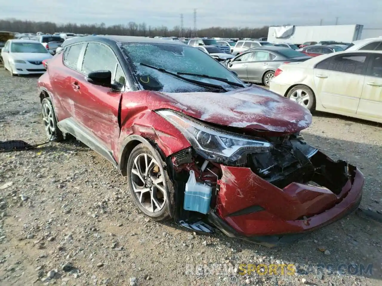 1 Photograph of a damaged car JTNKHMBX7K1056917 TOYOTA C-HR 2019