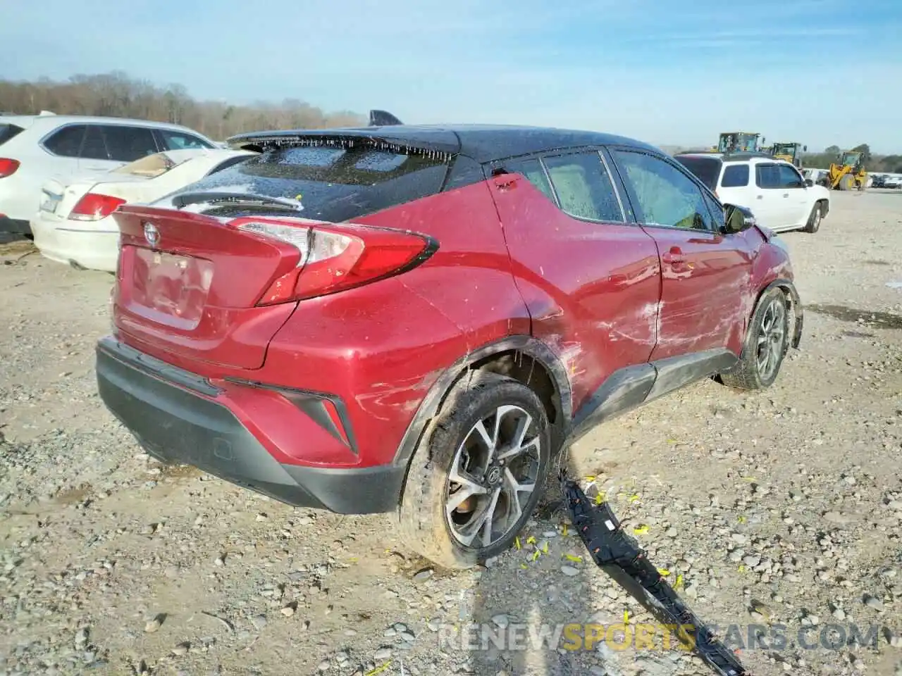 4 Фотография поврежденного автомобиля JTNKHMBX7K1056917 TOYOTA C-HR 2019