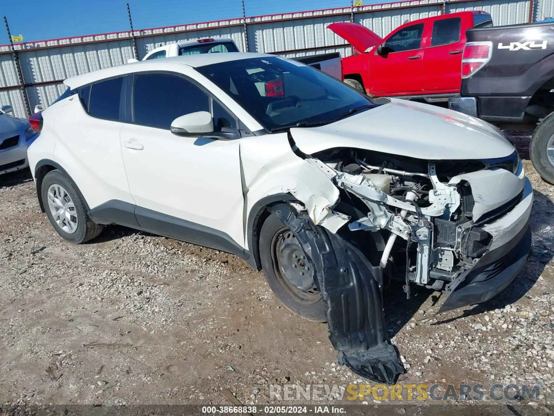 1 Photograph of a damaged car JTNKHMBX7K1057159 TOYOTA C-HR 2019