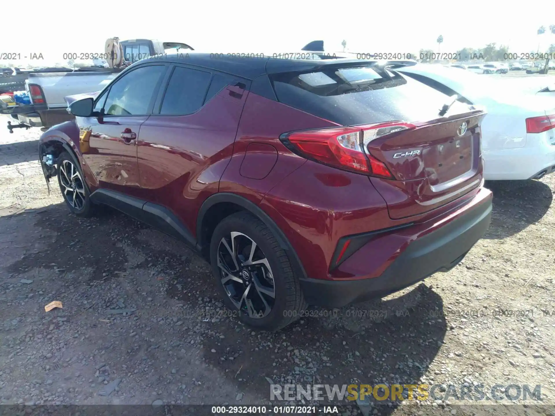 3 Photograph of a damaged car JTNKHMBX7K1057484 TOYOTA C-HR 2019