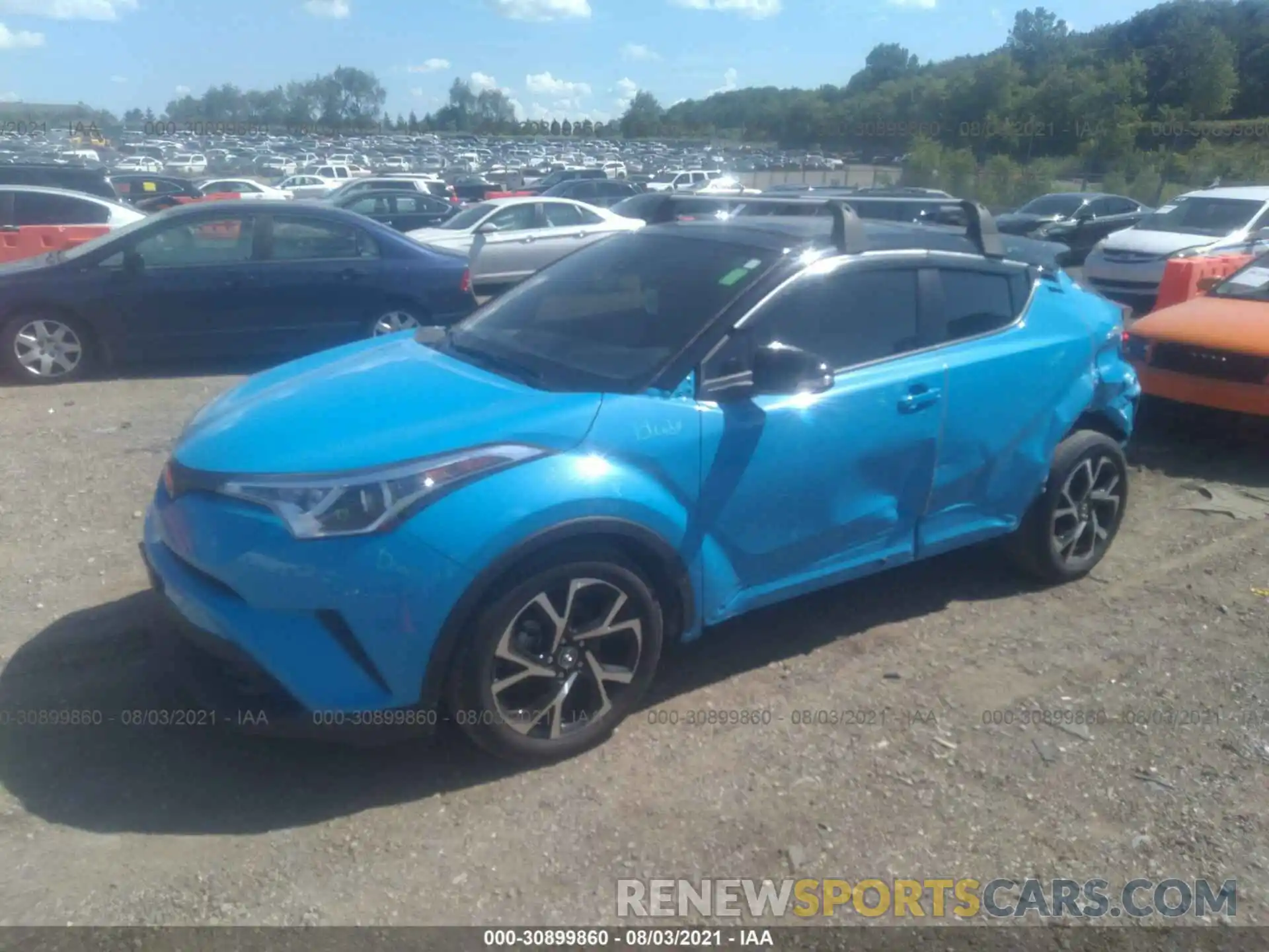 2 Фотография поврежденного автомобиля JTNKHMBX7K1061440 TOYOTA C-HR 2019