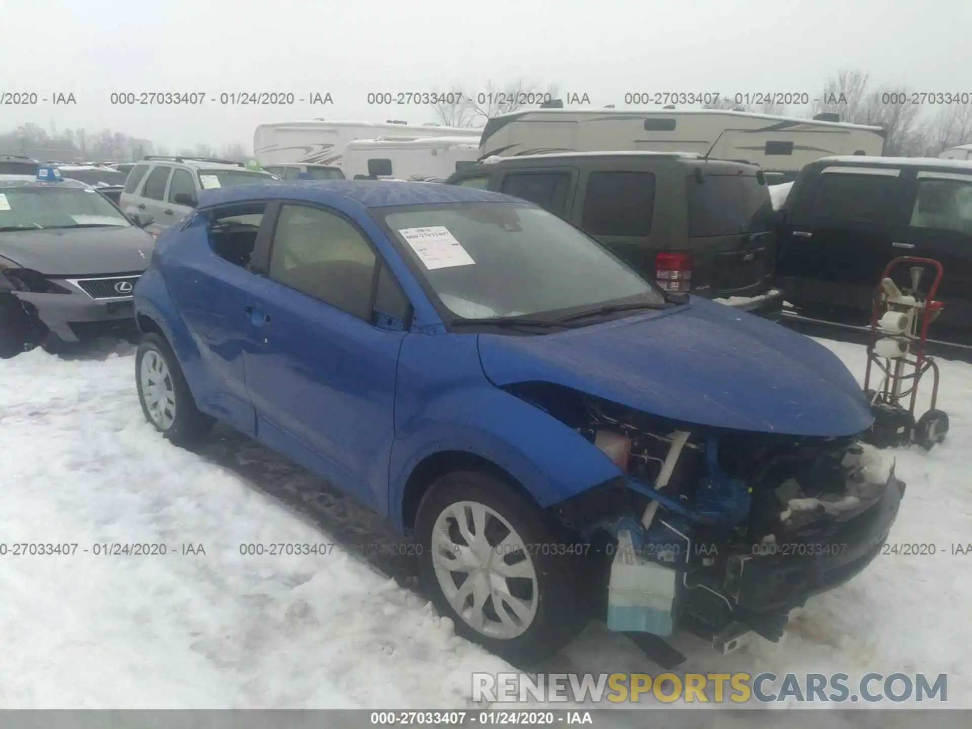 1 Photograph of a damaged car JTNKHMBX8K1011050 TOYOTA C-HR 2019