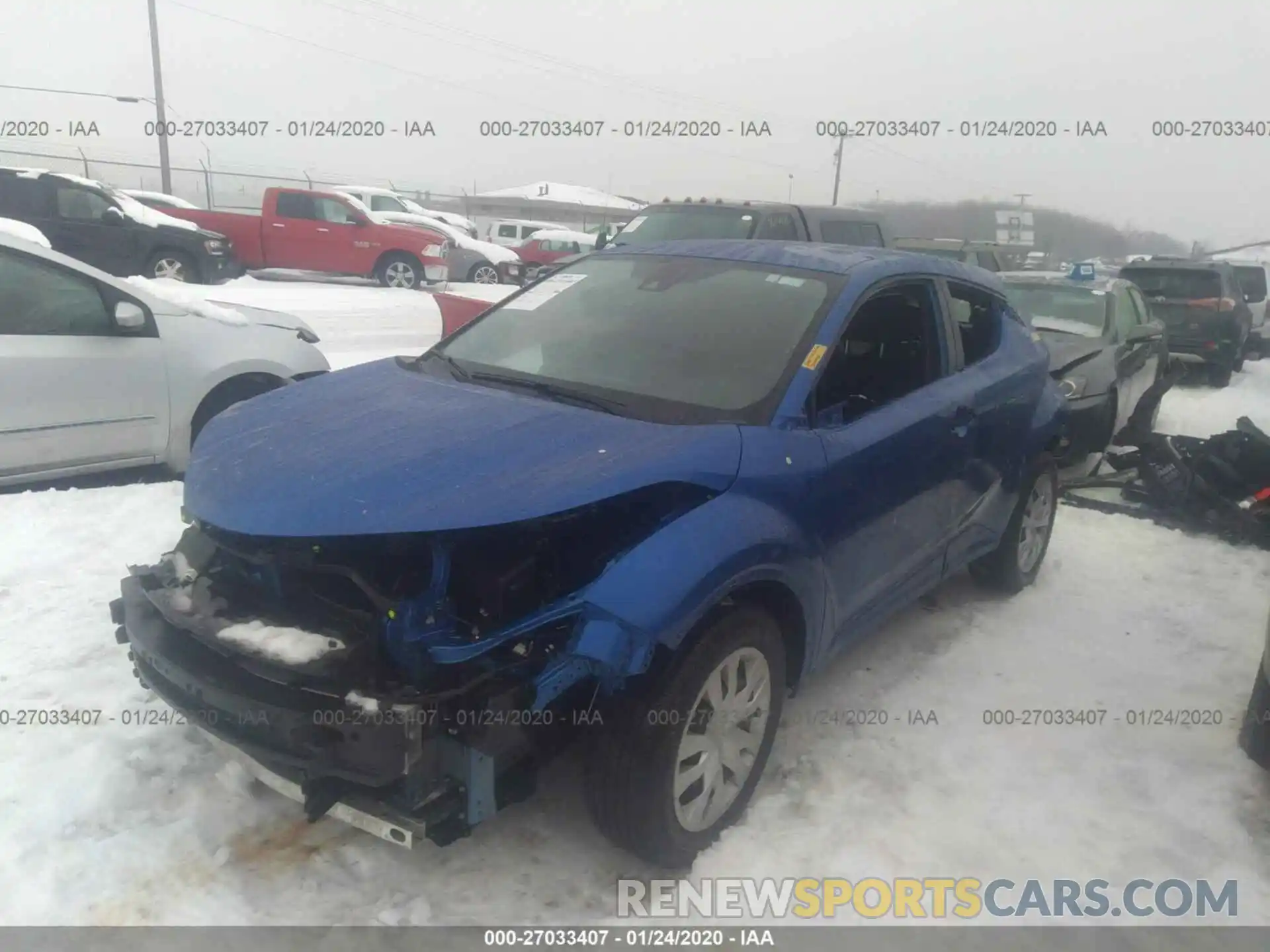 2 Photograph of a damaged car JTNKHMBX8K1011050 TOYOTA C-HR 2019