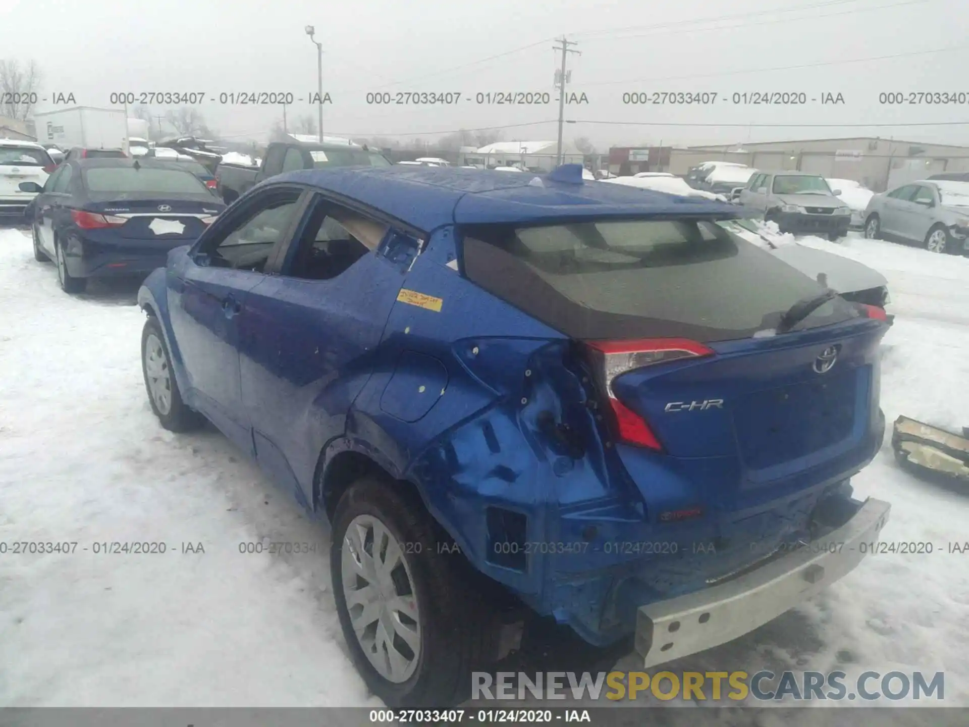 3 Photograph of a damaged car JTNKHMBX8K1011050 TOYOTA C-HR 2019