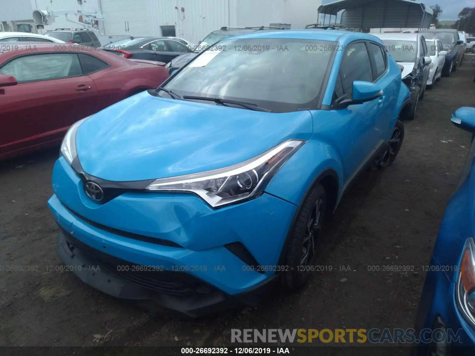 2 Photograph of a damaged car JTNKHMBX8K1012117 TOYOTA C-HR 2019