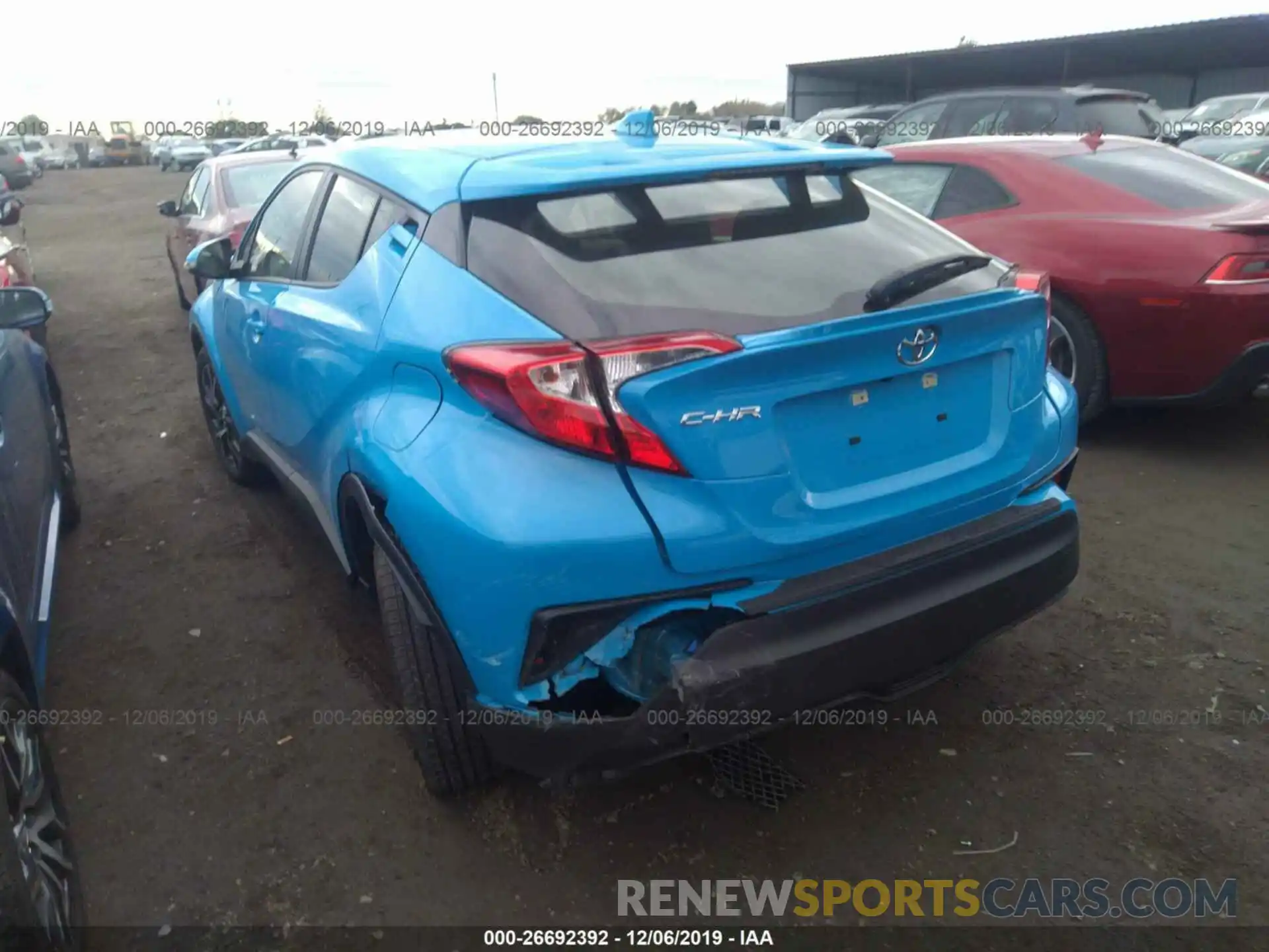 3 Photograph of a damaged car JTNKHMBX8K1012117 TOYOTA C-HR 2019