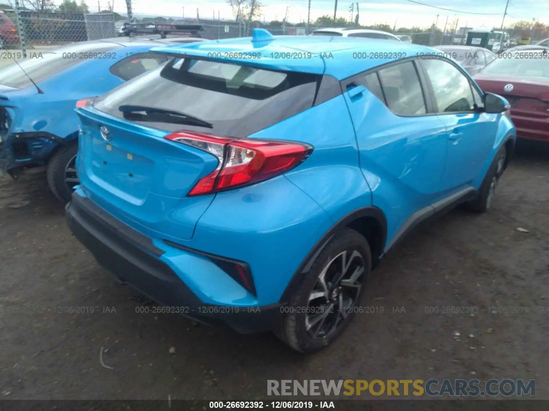 4 Photograph of a damaged car JTNKHMBX8K1012117 TOYOTA C-HR 2019