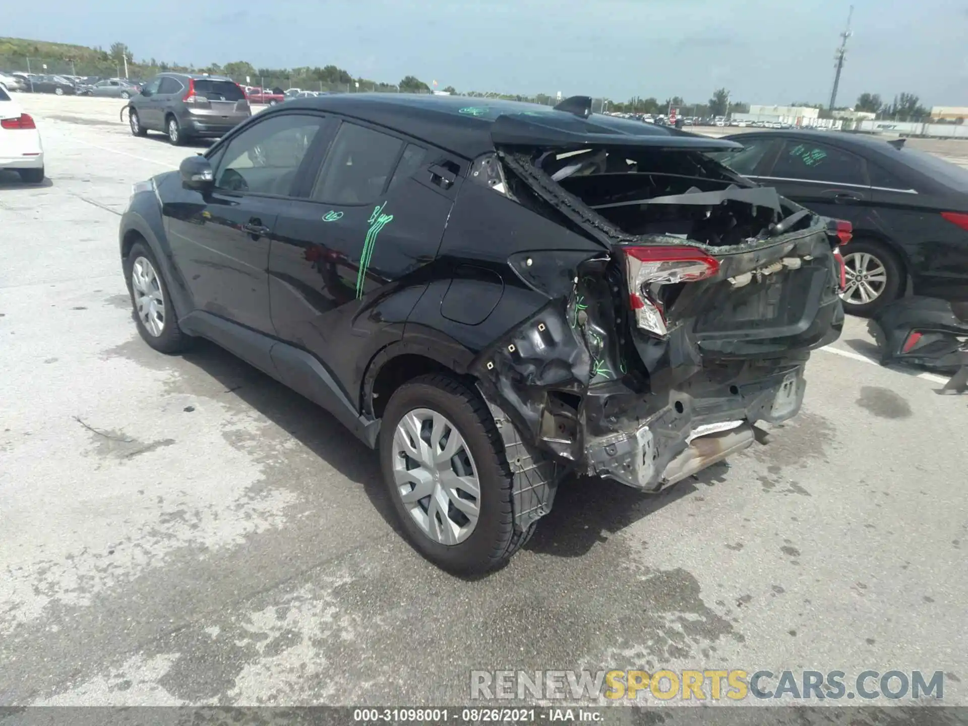 3 Photograph of a damaged car JTNKHMBX8K1012571 TOYOTA C-HR 2019