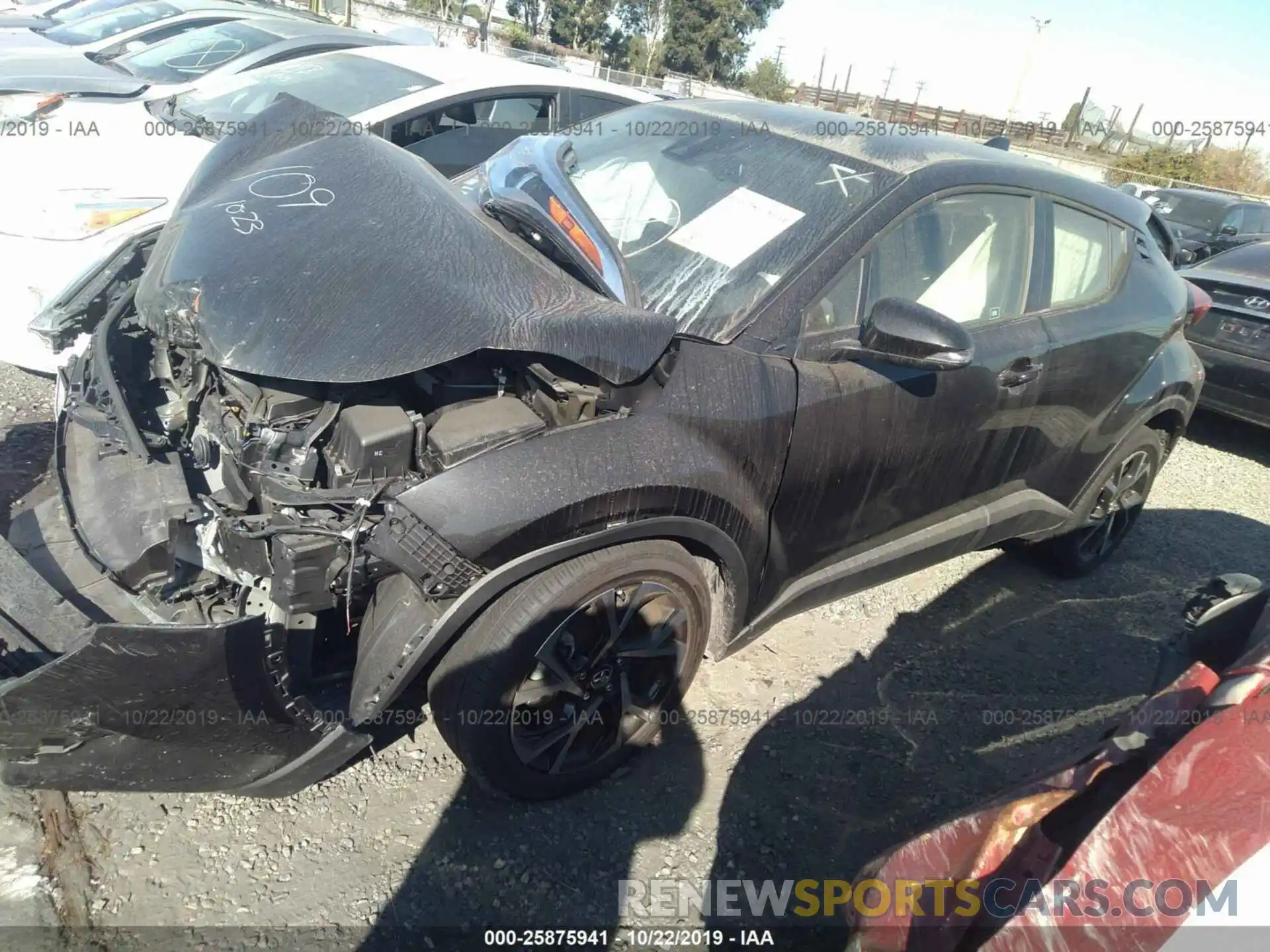 2 Photograph of a damaged car JTNKHMBX8K1013171 TOYOTA C-HR 2019