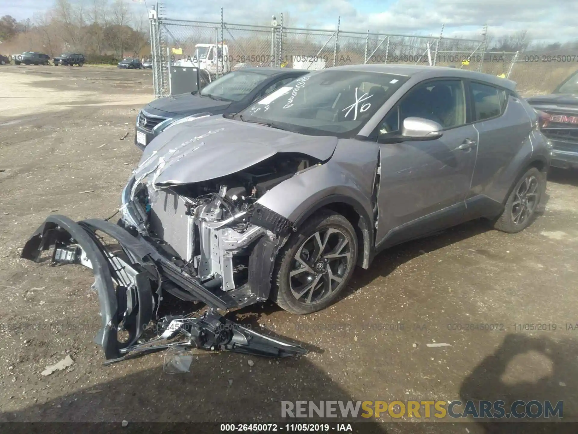 2 Фотография поврежденного автомобиля JTNKHMBX8K1014031 TOYOTA C-HR 2019