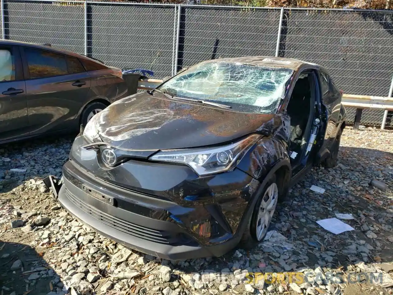 2 Photograph of a damaged car JTNKHMBX8K1015342 TOYOTA C-HR 2019