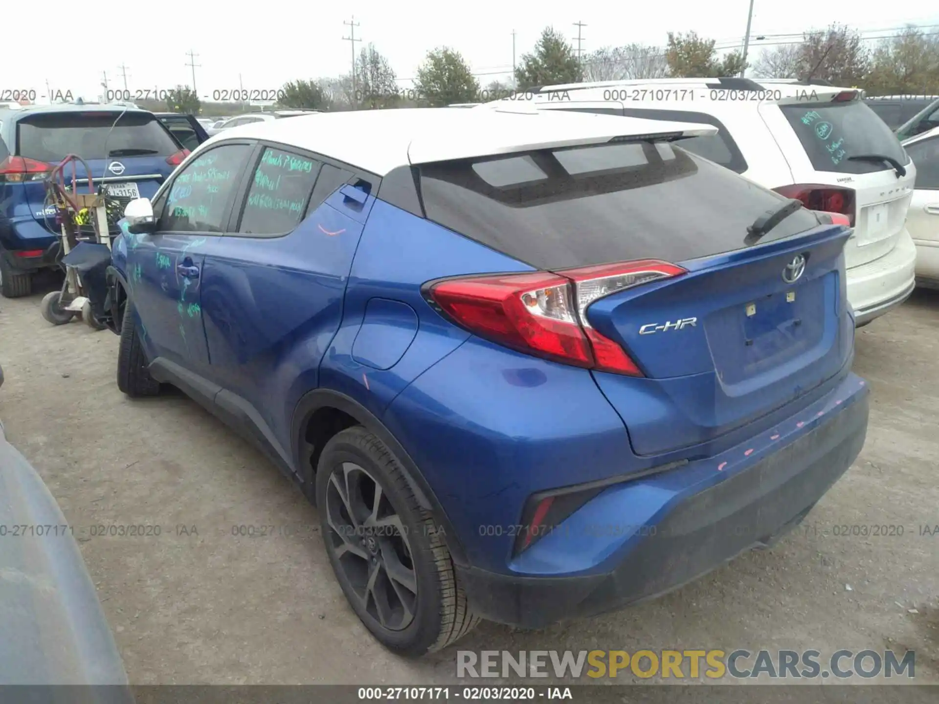 3 Photograph of a damaged car JTNKHMBX8K1016281 TOYOTA C-HR 2019