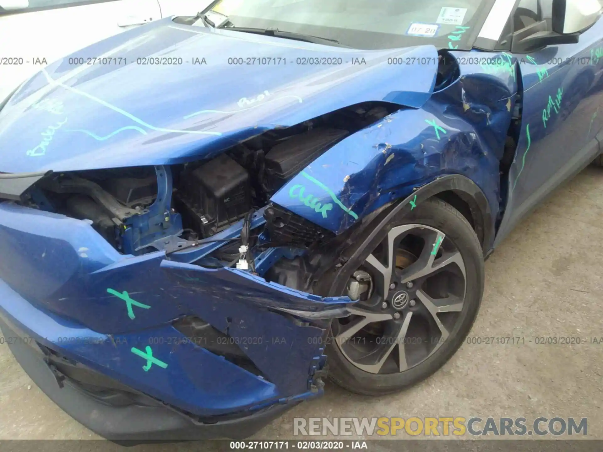 6 Photograph of a damaged car JTNKHMBX8K1016281 TOYOTA C-HR 2019