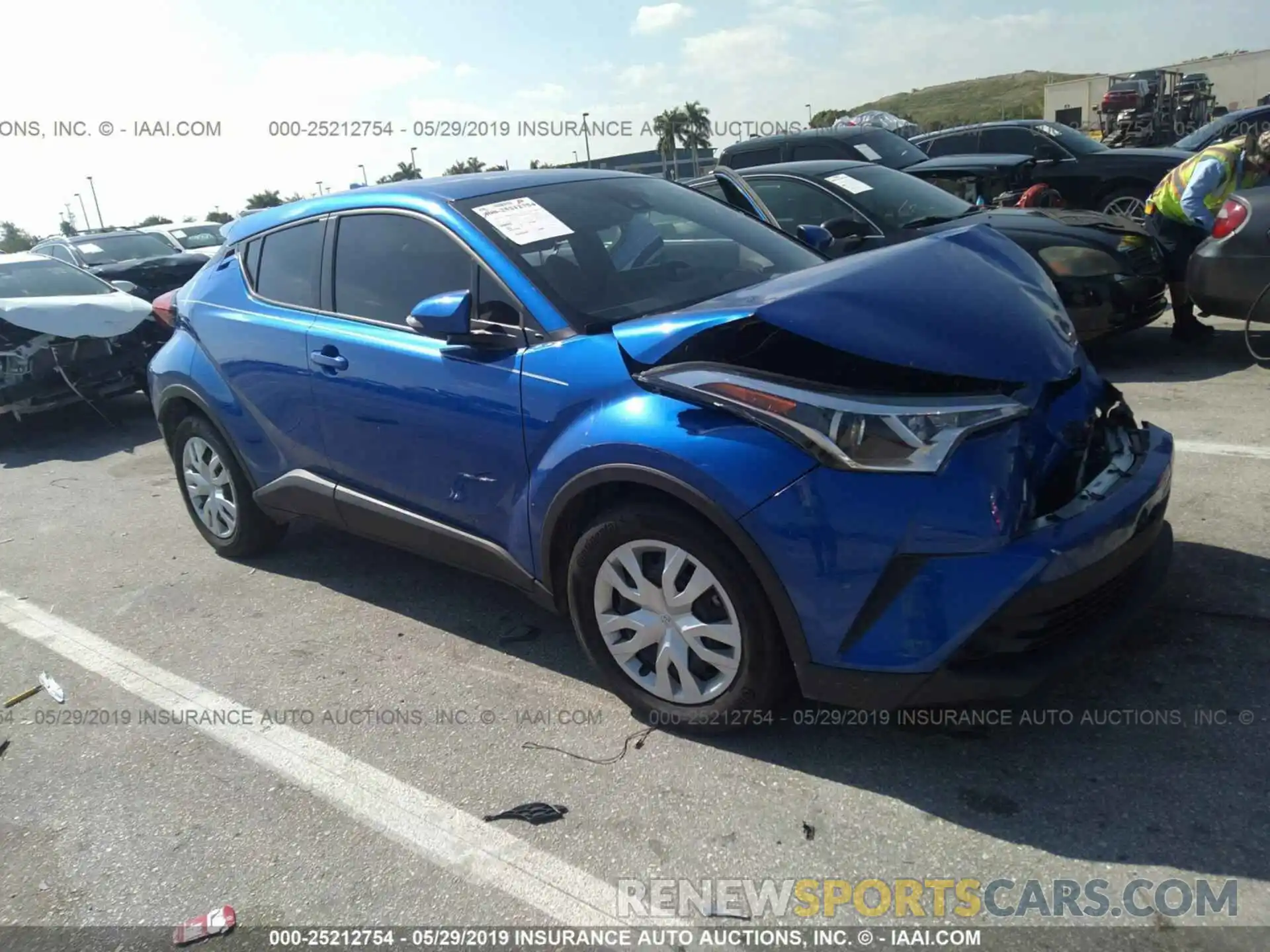 1 Photograph of a damaged car JTNKHMBX8K1017897 TOYOTA C-HR 2019