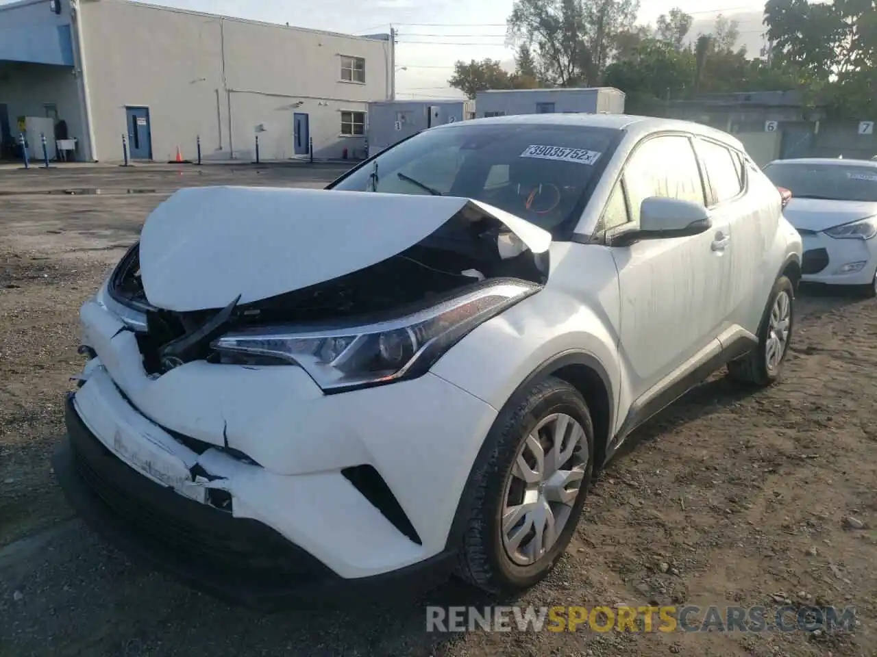 2 Photograph of a damaged car JTNKHMBX8K1018239 TOYOTA C-HR 2019