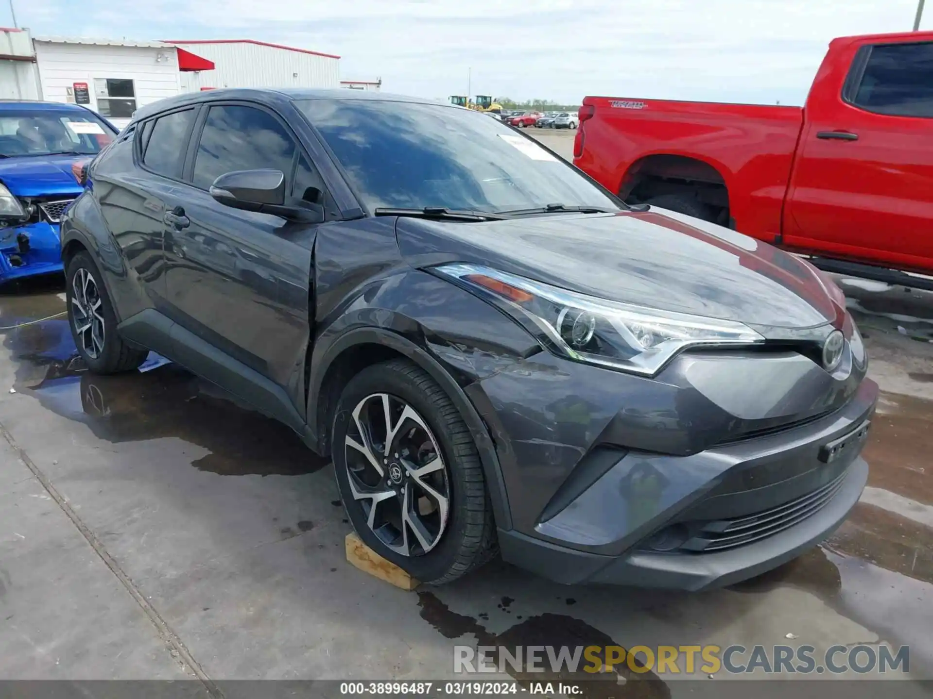 1 Photograph of a damaged car JTNKHMBX8K1018287 TOYOTA C-HR 2019