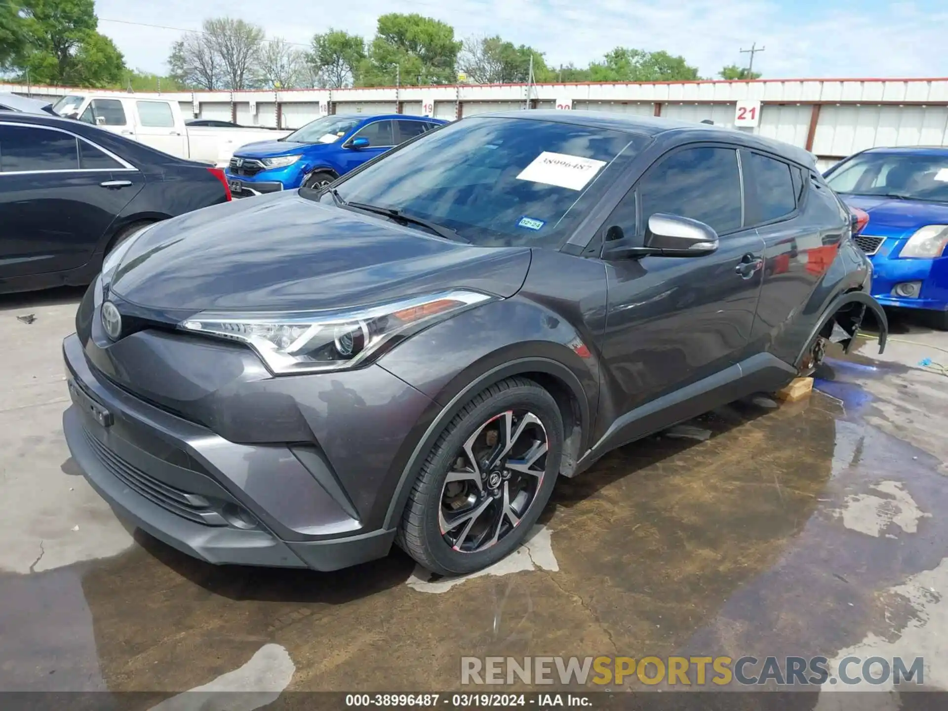 2 Photograph of a damaged car JTNKHMBX8K1018287 TOYOTA C-HR 2019